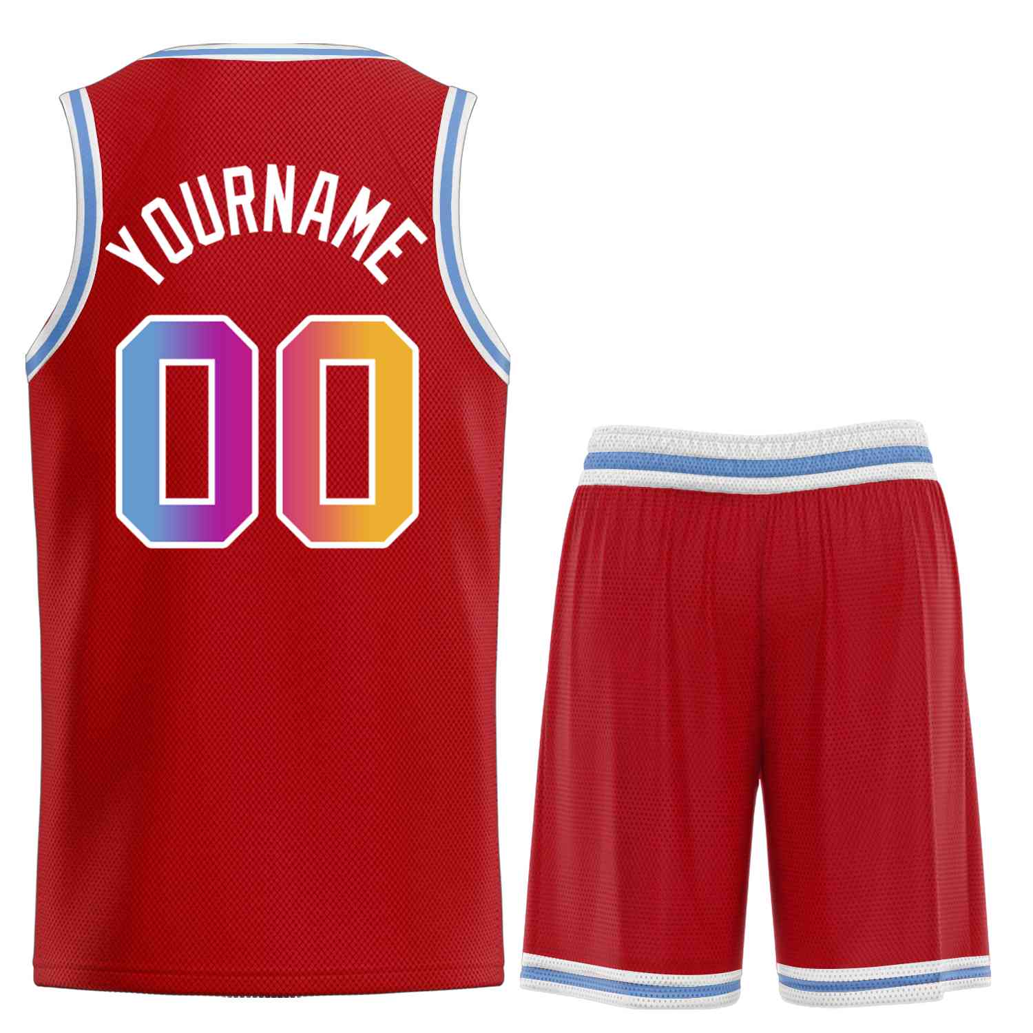 Benutzerdefiniertes Powder Blue-White Classic Sets gebogenes Basketballtrikot Benutzerdefiniertes Powder Blue-White Classic Sets gebogenes Basketballtrikot