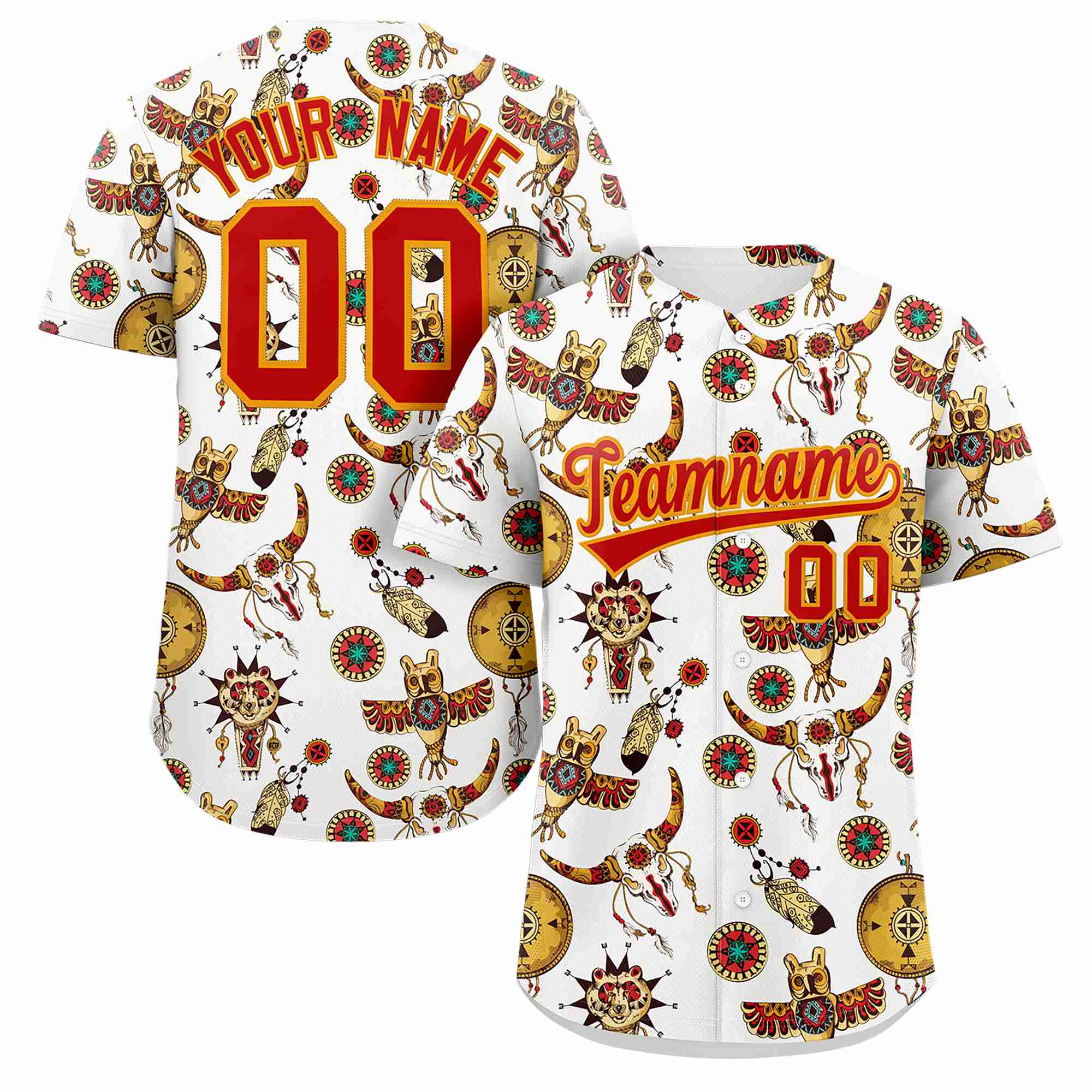 Benutzerdefiniertes 3D-Graffiti-Muster, personalisiertes Design, authentisches Baseball-Trikot