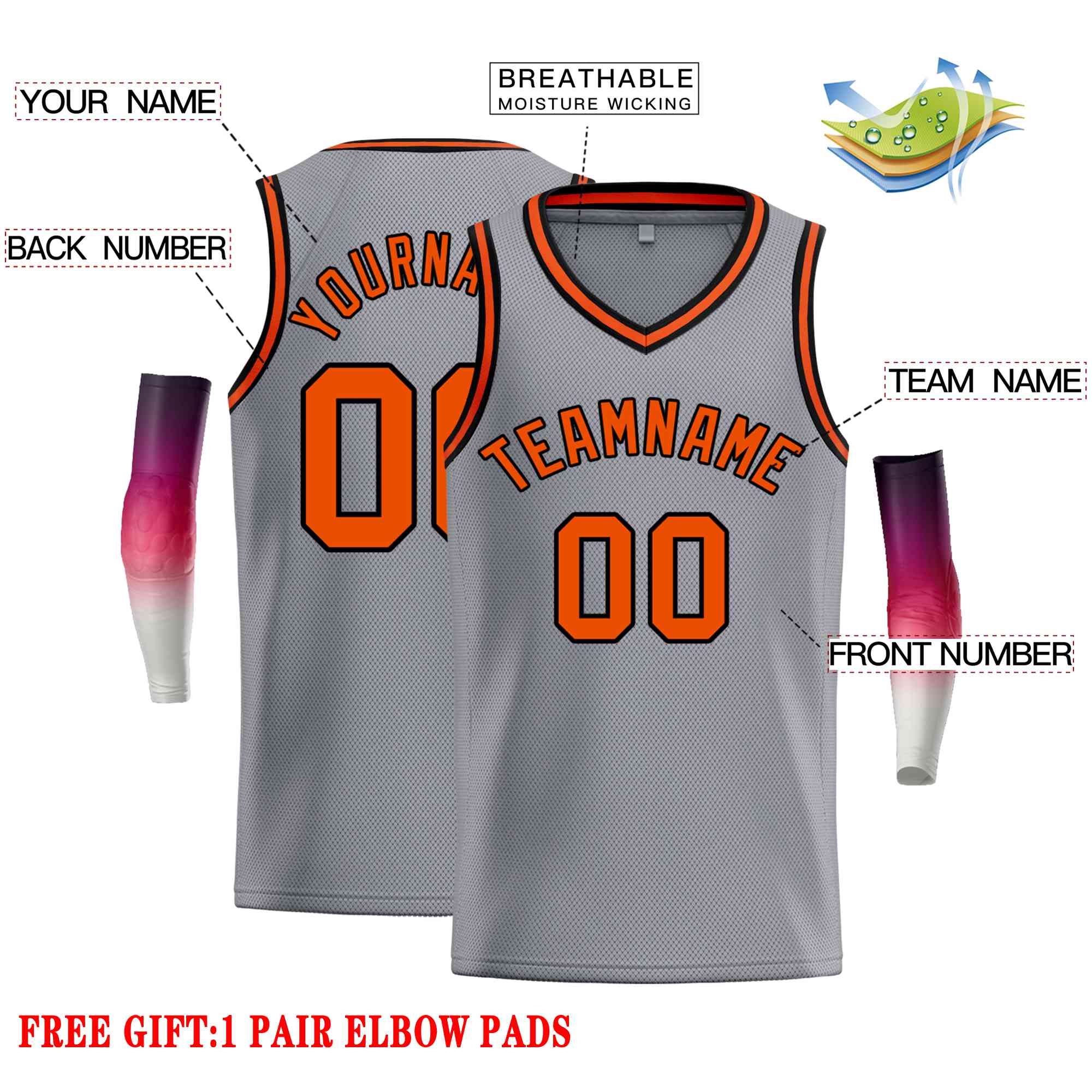 Custom Classic Tops Herren-Freizeit-Basketballtrikot