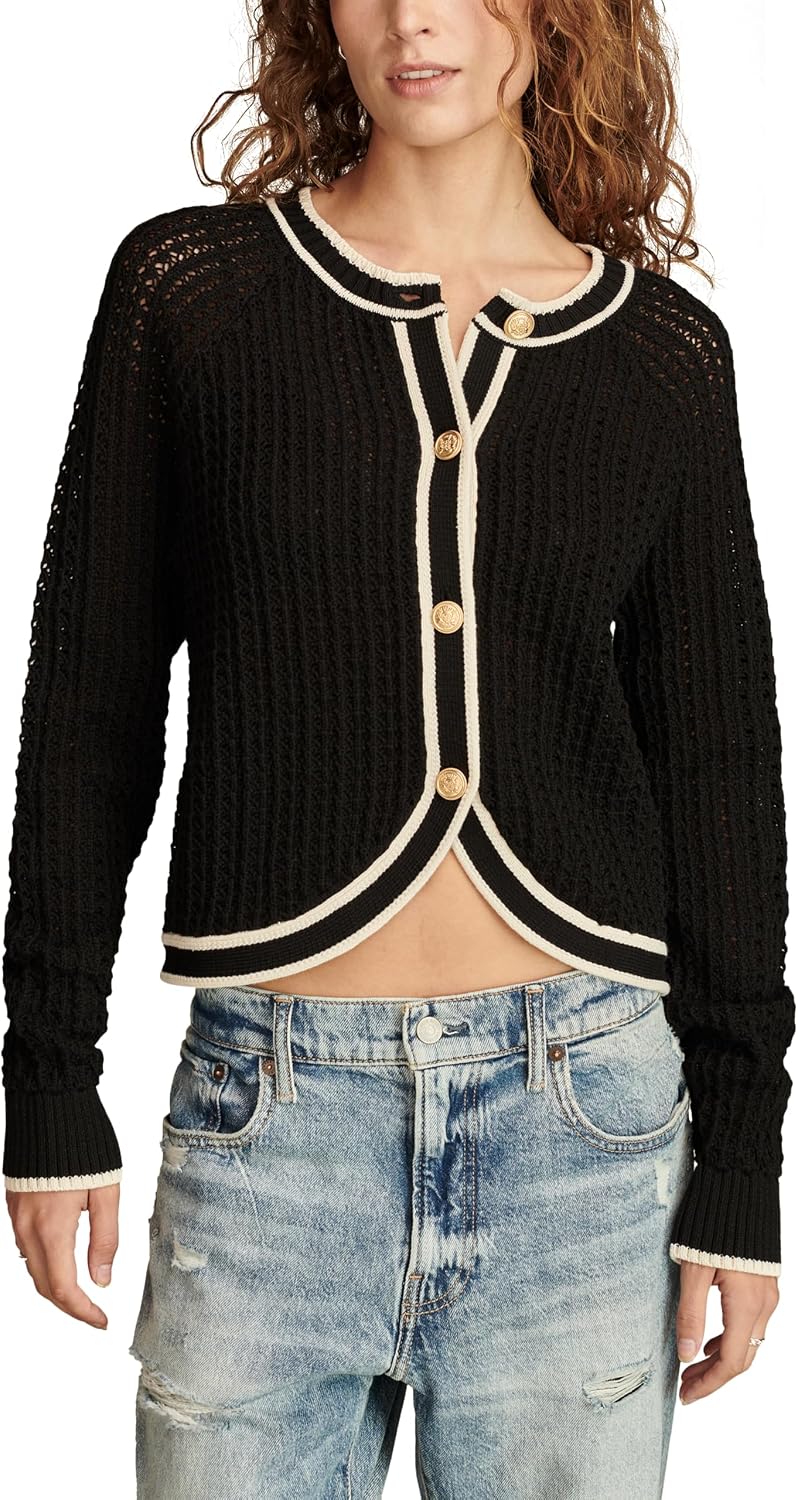 Women's Button Front Sweater Jacket