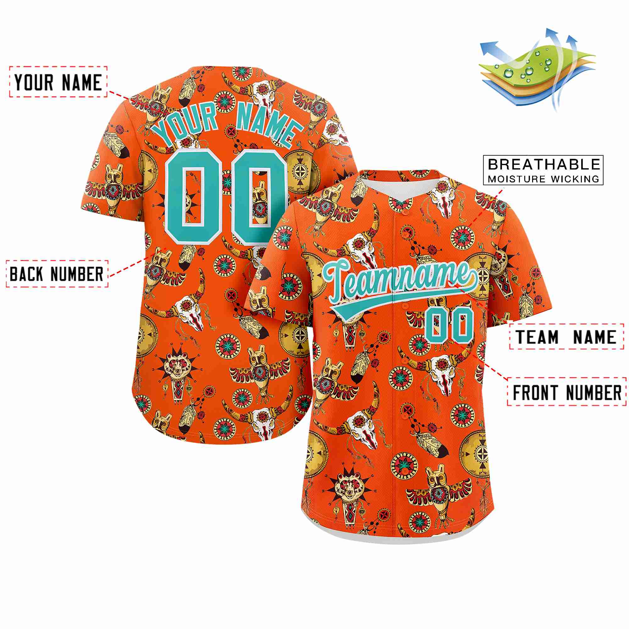 Benutzerdefiniertes 3D-Graffiti-Muster, personalisiertes Design, authentisches Baseball-Trikot