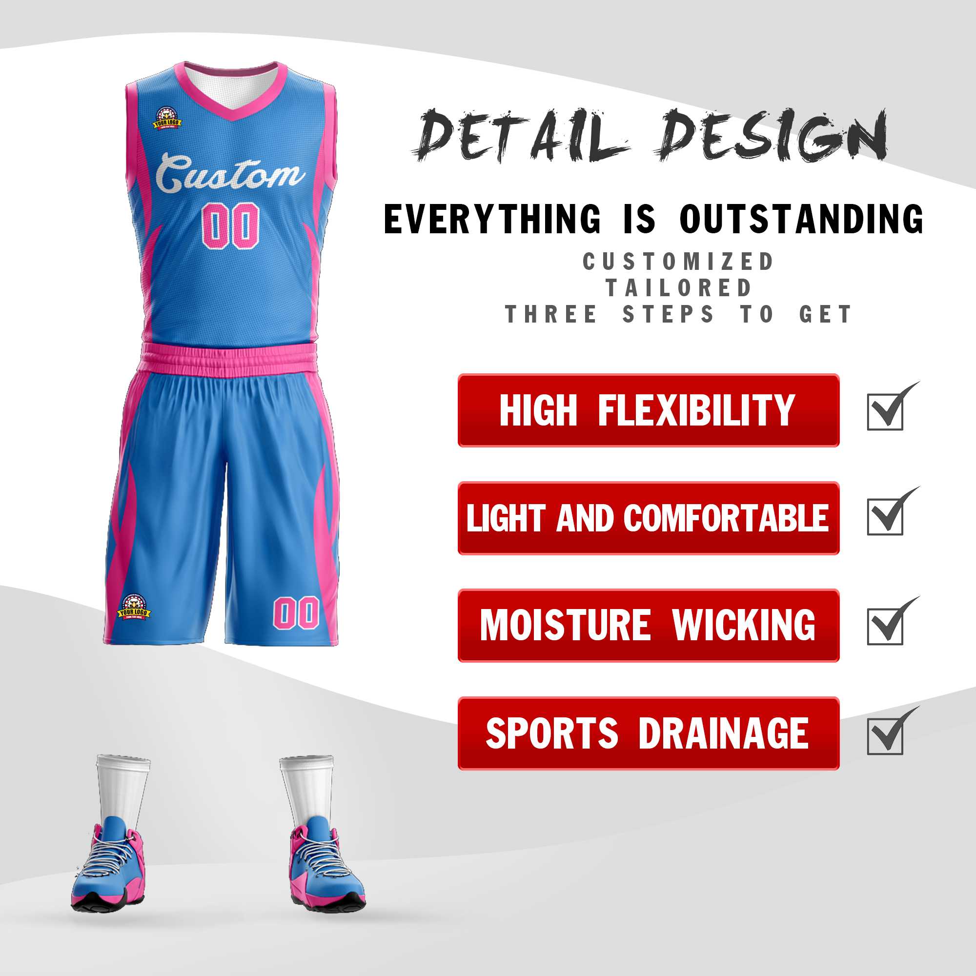 Custom Classic Sets Mesh-Basketballtrikot Custom Classic Sets Mesh-Basketballtrikot