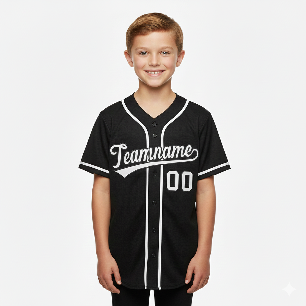 Benutzerdefiniertes, authentisches Baseball-Trikot im klassischen Stil für Jugendliche