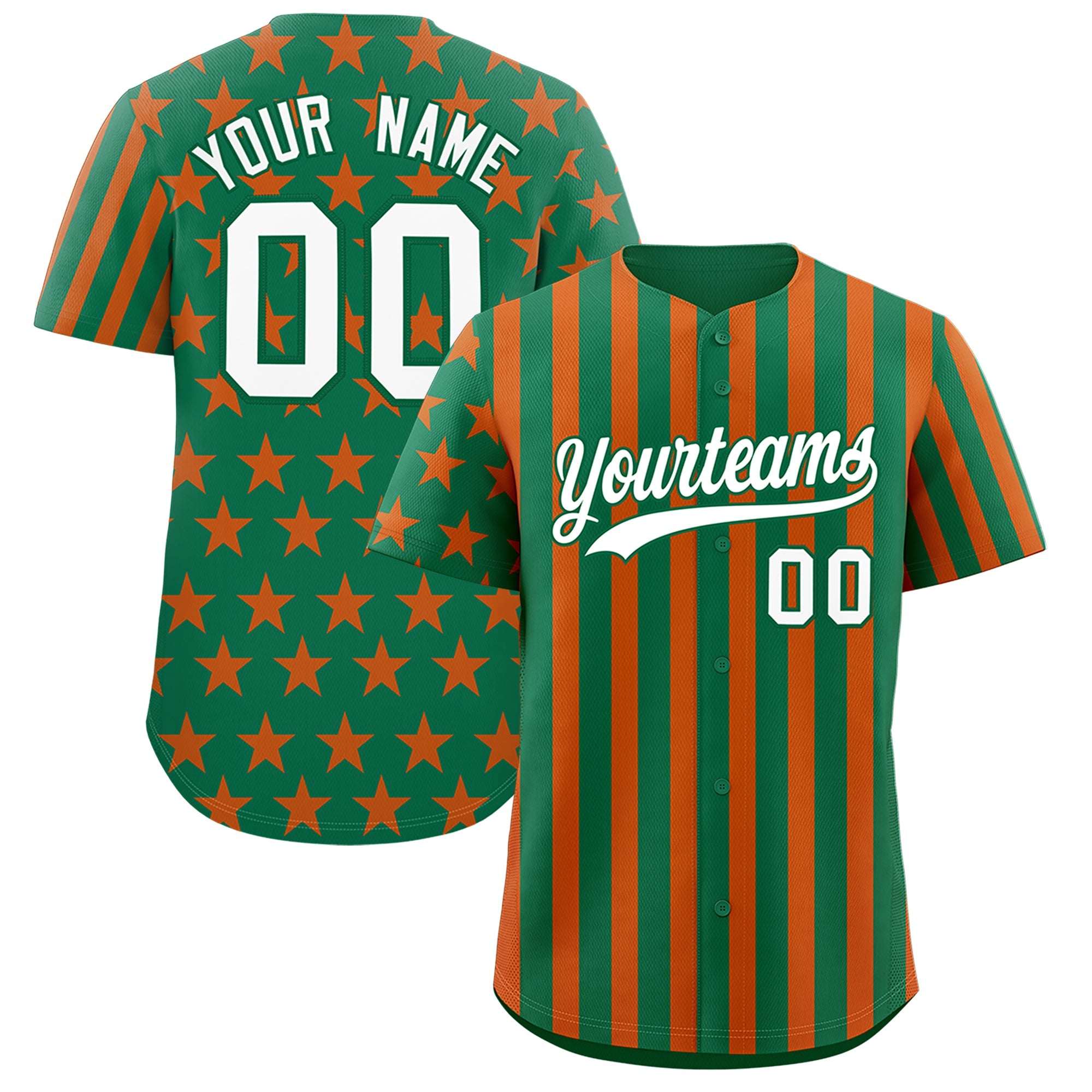 Benutzerdefiniertes Graffiti-Muster-Baseball-Trikot mit amerikanischer Flagge