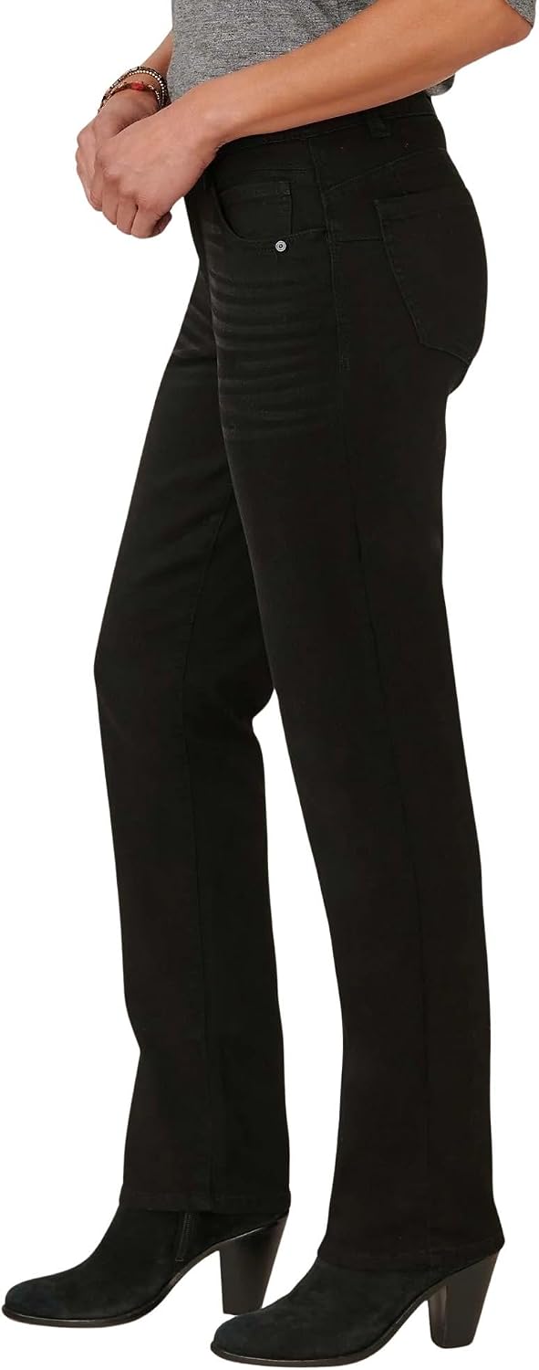 Women's Slim Straight Jegging Jeans Black Mid Rise Women's Slim Straight Jegging Jeans Black Mid Rise