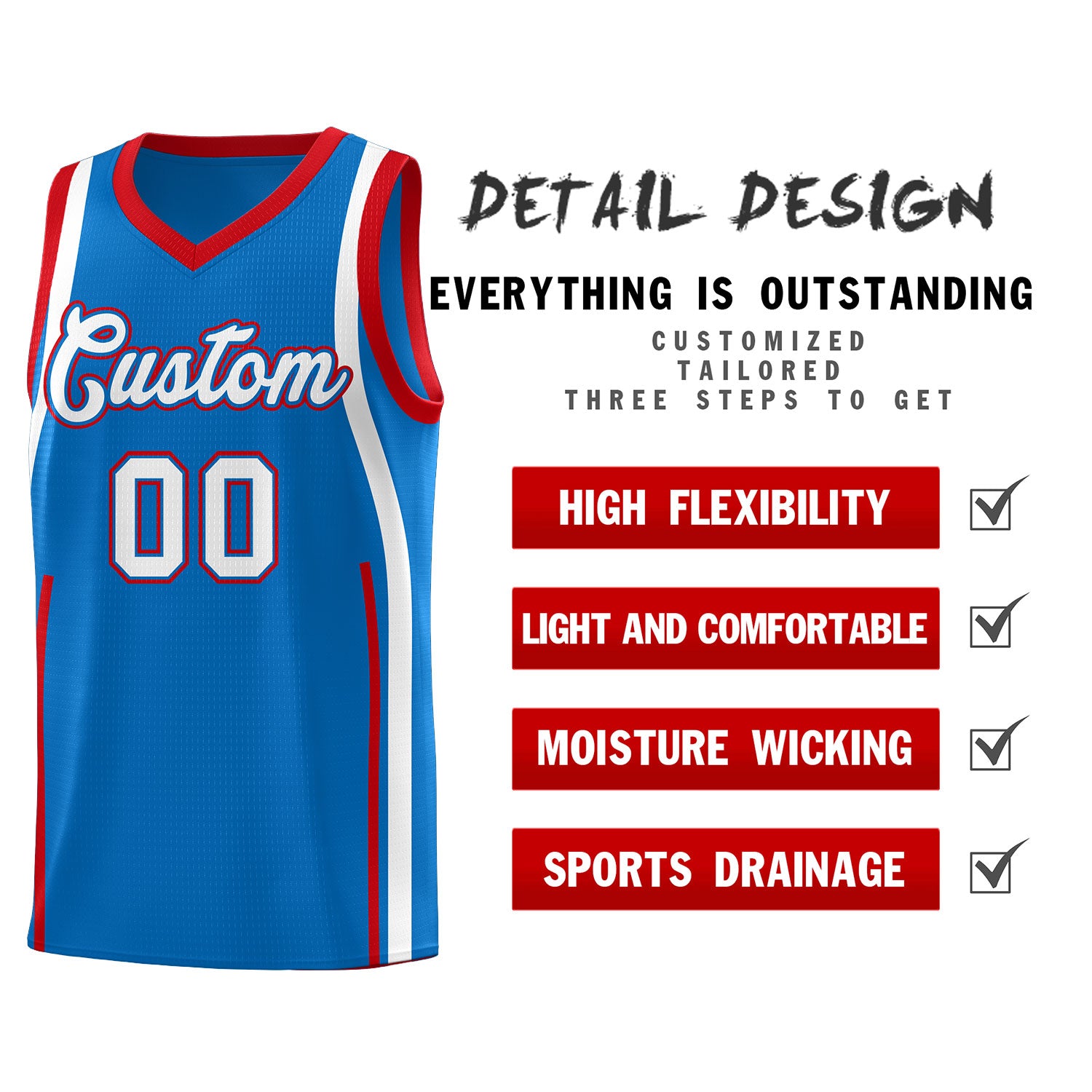 Benutzerdefinierte Basketball-Kits mit Bandmuster