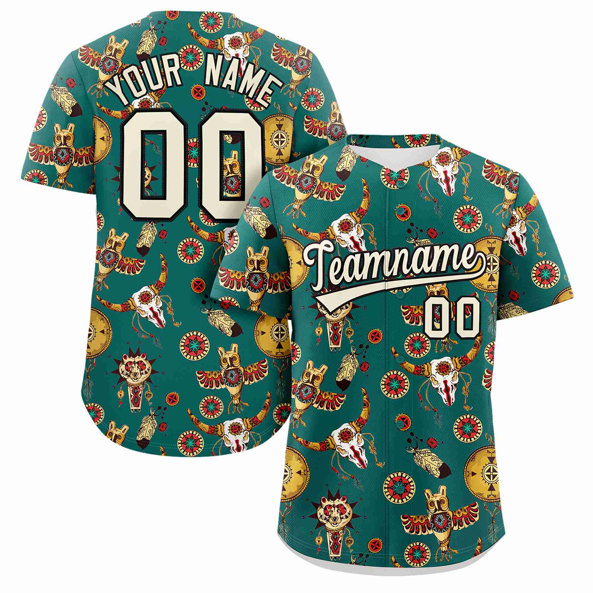 Benutzerdefiniertes 3D-Graffiti-Muster, personalisiertes Design, authentisches Baseball-Trikot