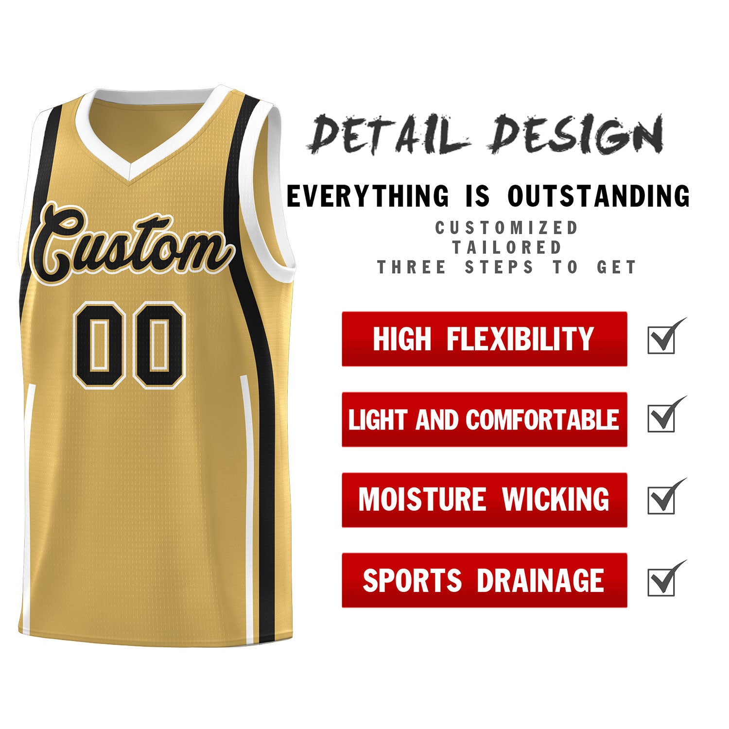 Benutzerdefinierte Basketball-Kits mit Bandmuster