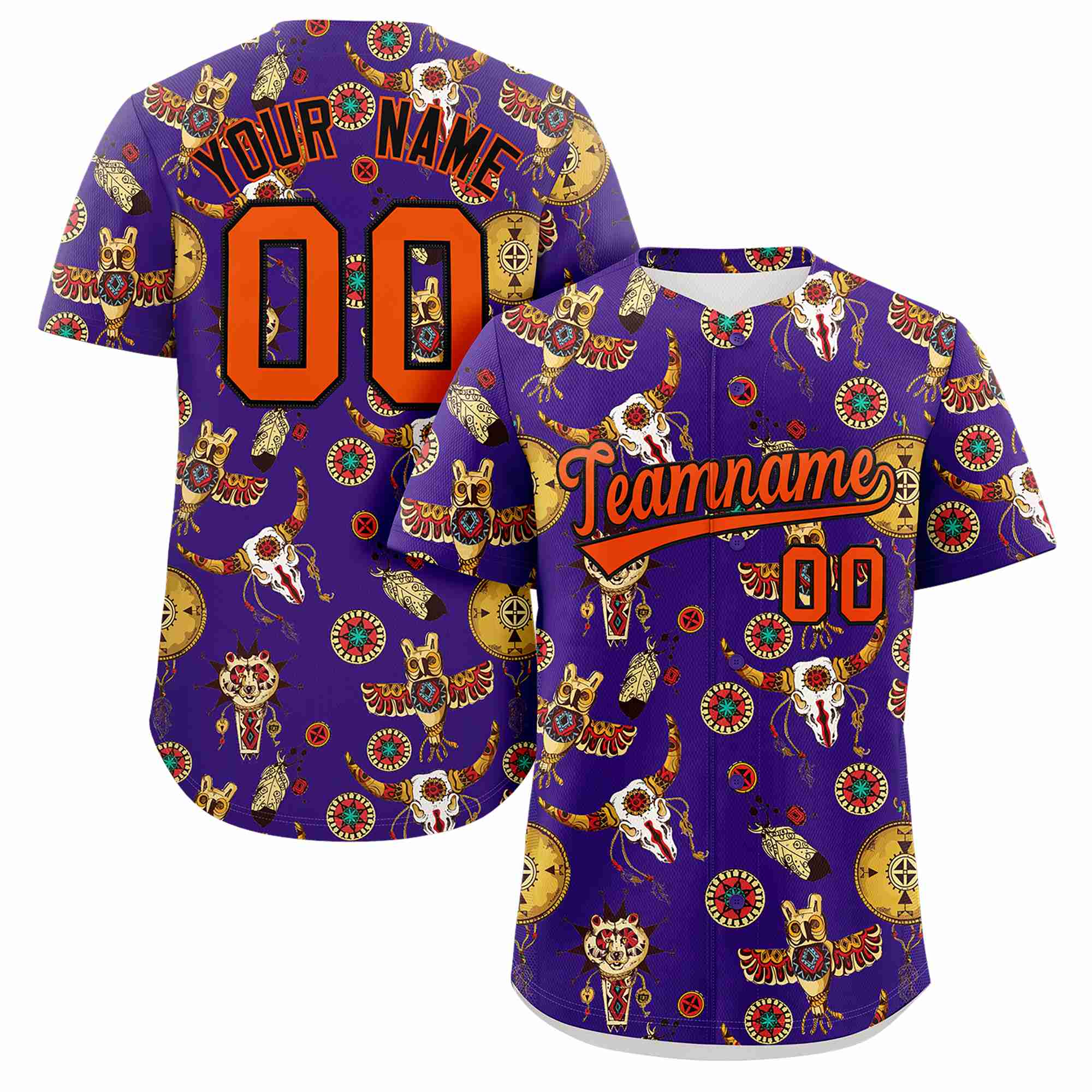 Benutzerdefiniertes 3D-Graffiti-Muster, personalisiertes Design, authentisches Baseball-Trikot