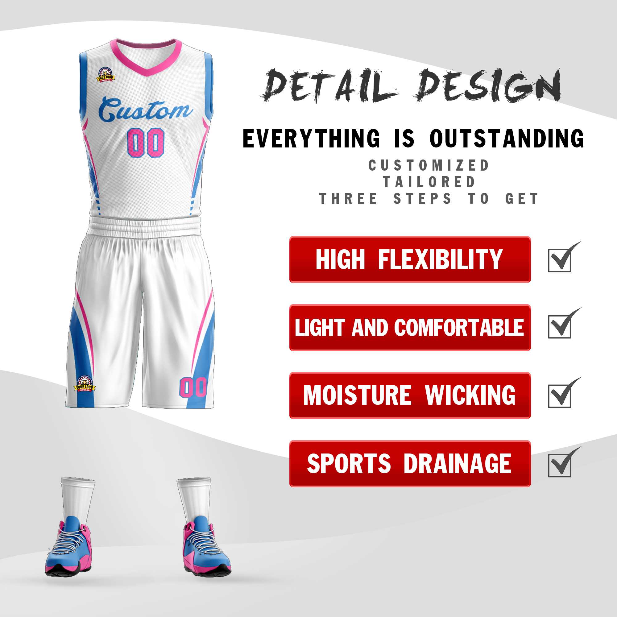 Custom Classic Sets Mesh-Basketballtrikot Custom Classic Sets Mesh-Basketballtrikot