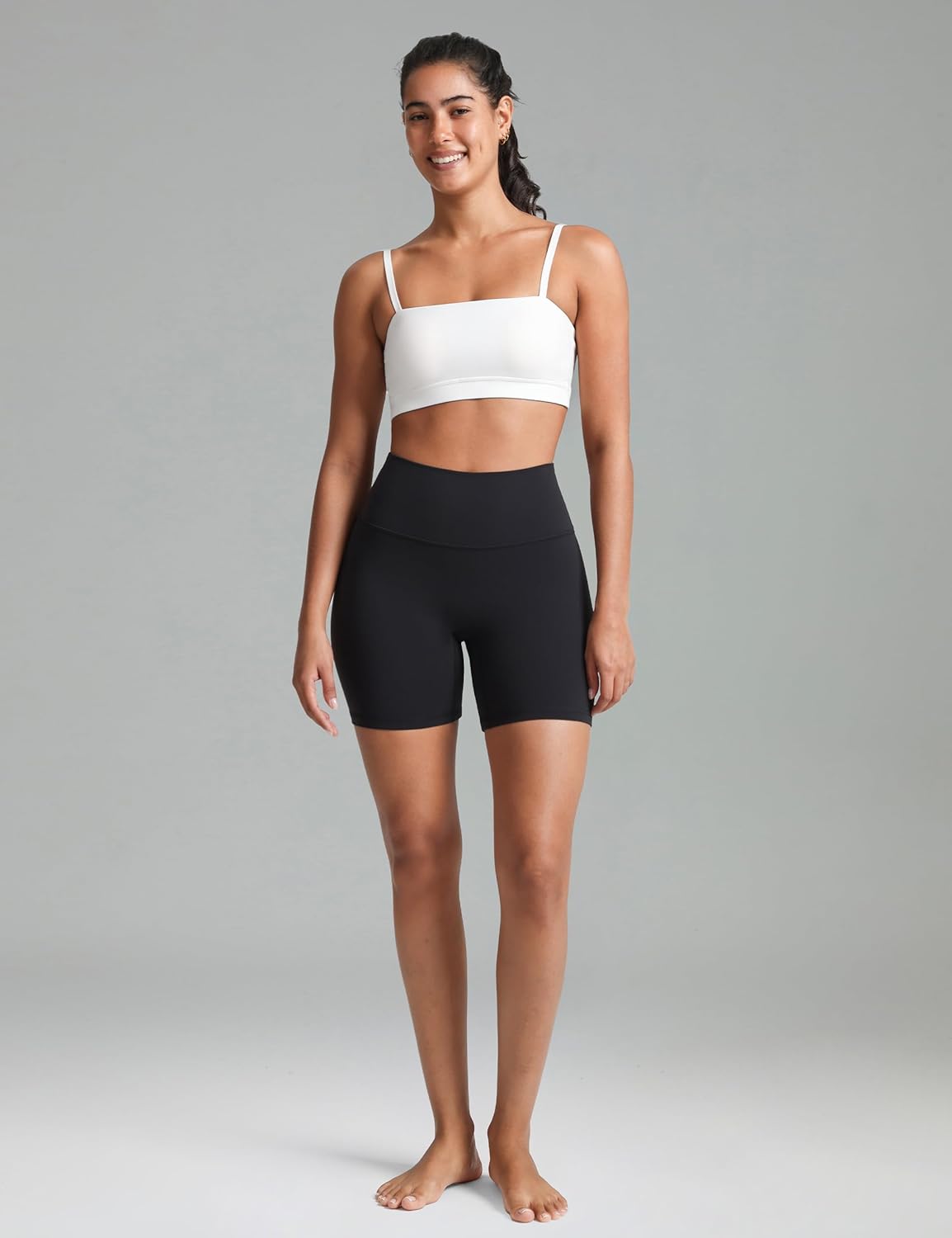 Dreamlux No Front Seam High Waist Biker Shorts for Women 6