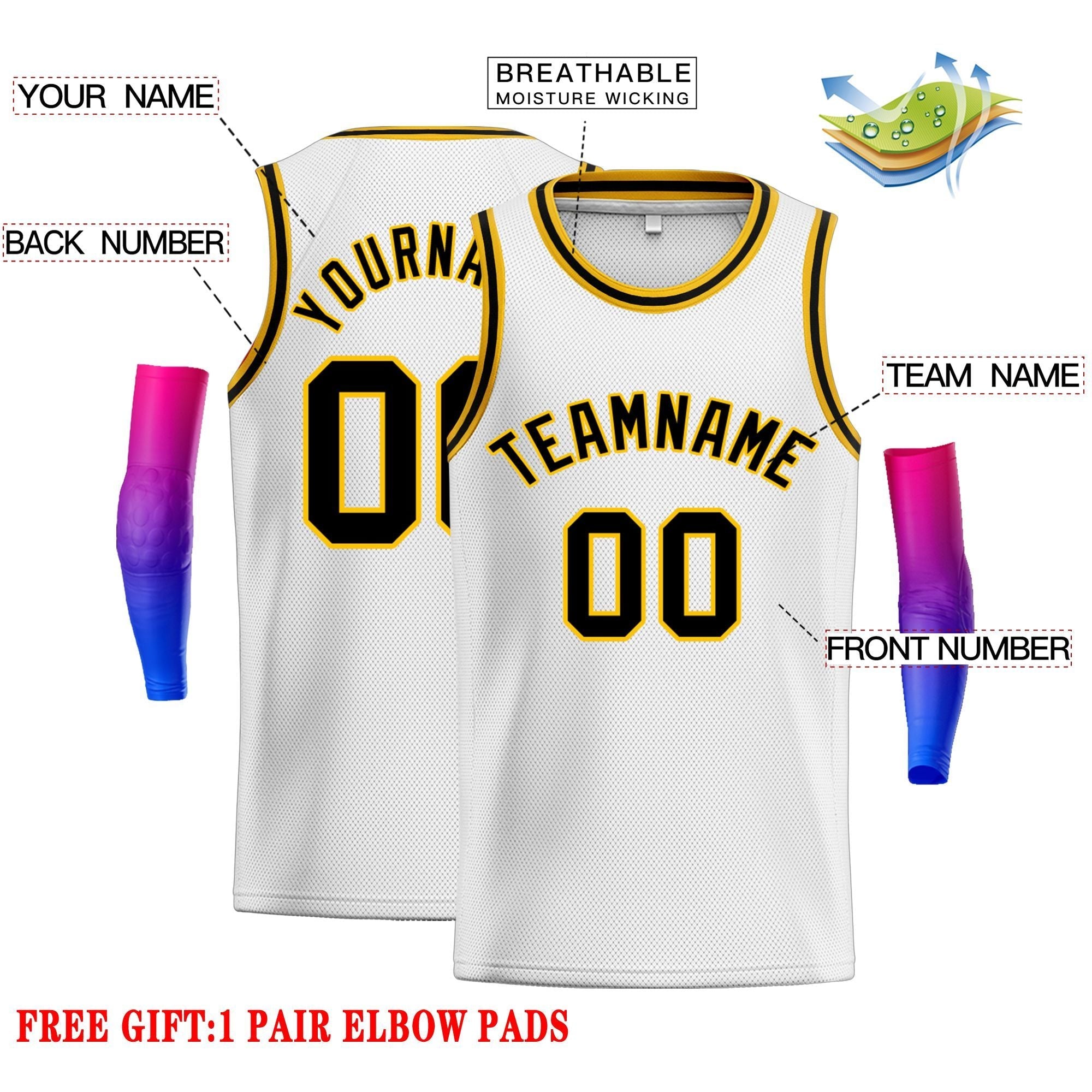 Custom Classic Tops Herren-Freizeit-Basketballtrikot