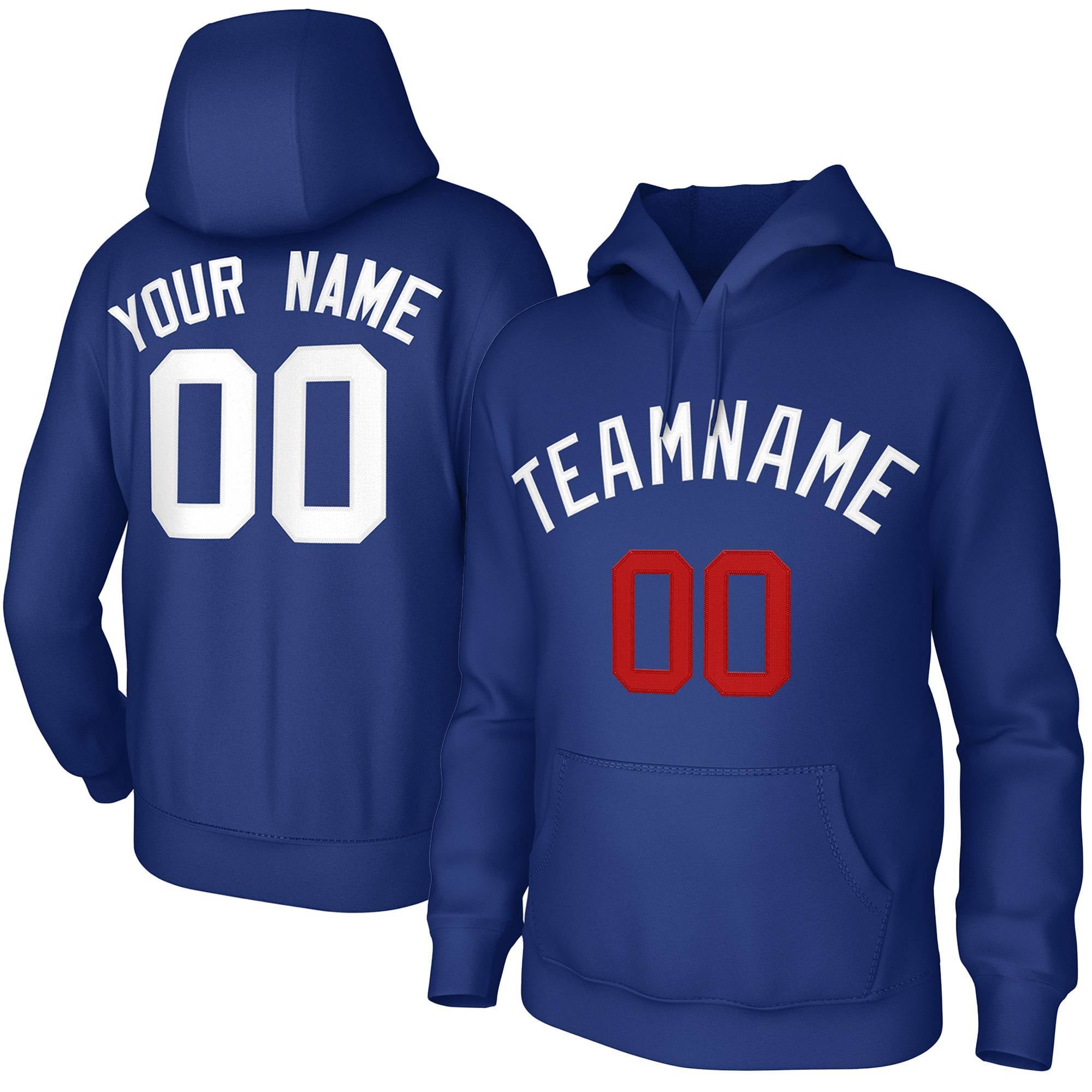 Benutzerdefinierter Royal White Classic Style Sweatshirts Uniform Pullover Hoodie