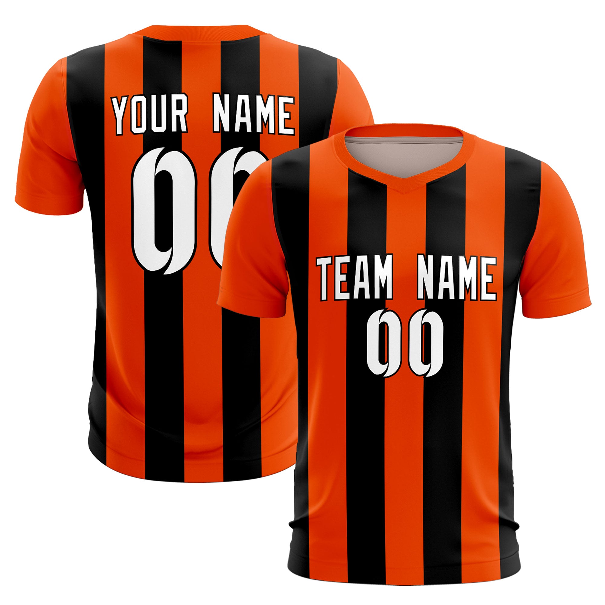 Benutzerdefinierte vertikale Streifen Casual Outdoor-Fußball-Sets-Trikot Benutzerdefinierte vertikale Streifen Casual Outdoor-Fußball-Sets-Trikot