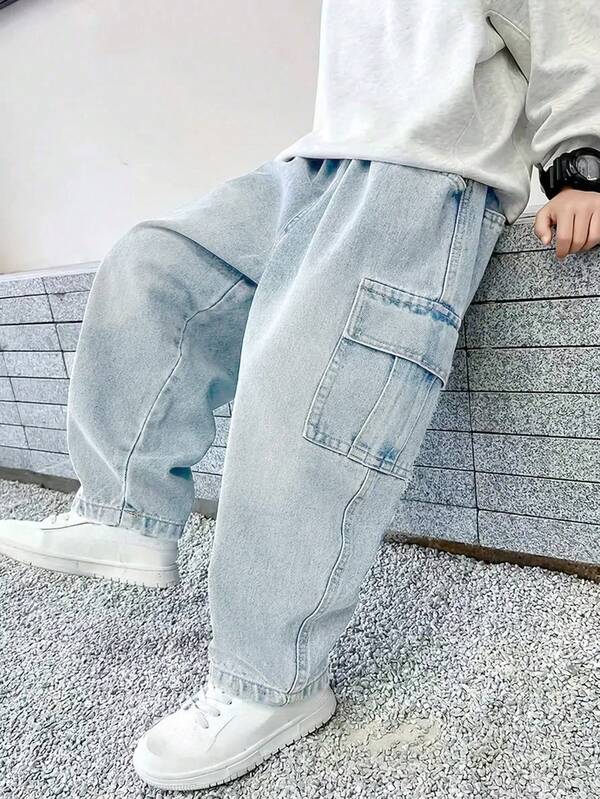 Gerade geschnittene Freizeitjeans für Jungen