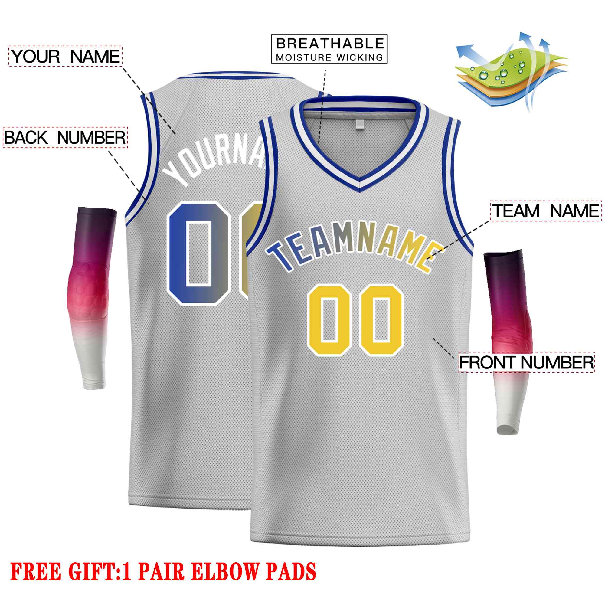 Custom Classic Tops Herren-Freizeit-Basketballtrikot