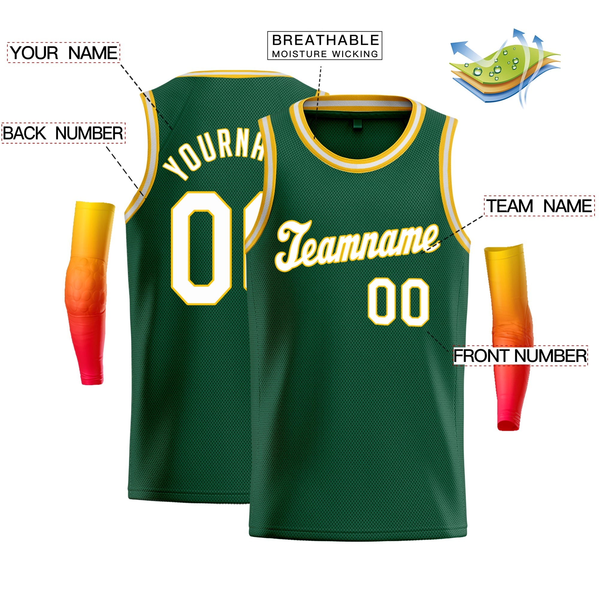 Benutzerdefinierte klassische Tops Fashion Sportwear Basketball-Trikot