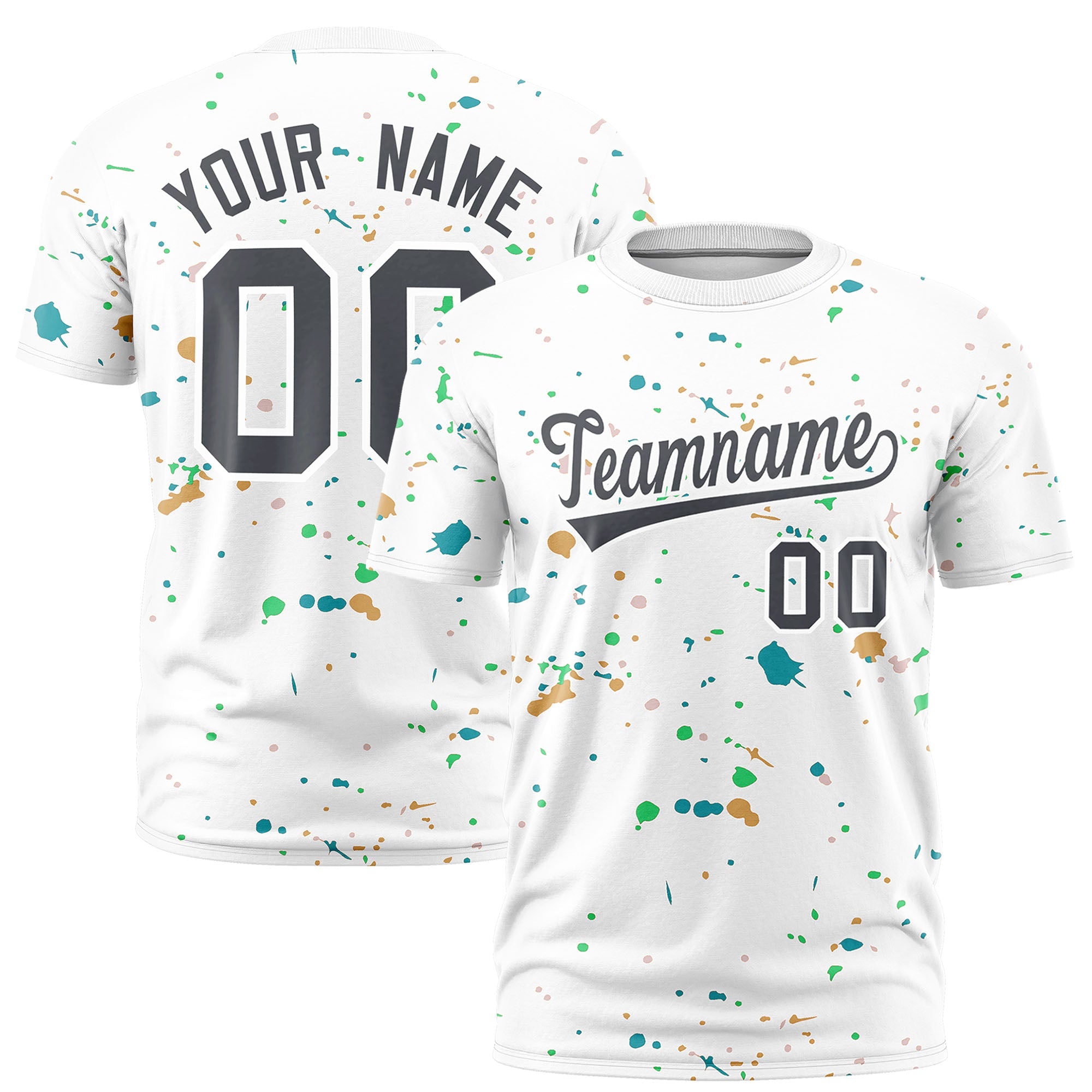 Benutzerdefiniertes Spray Painting Graffiti-Muster-Personalisierungs-T-Shirt