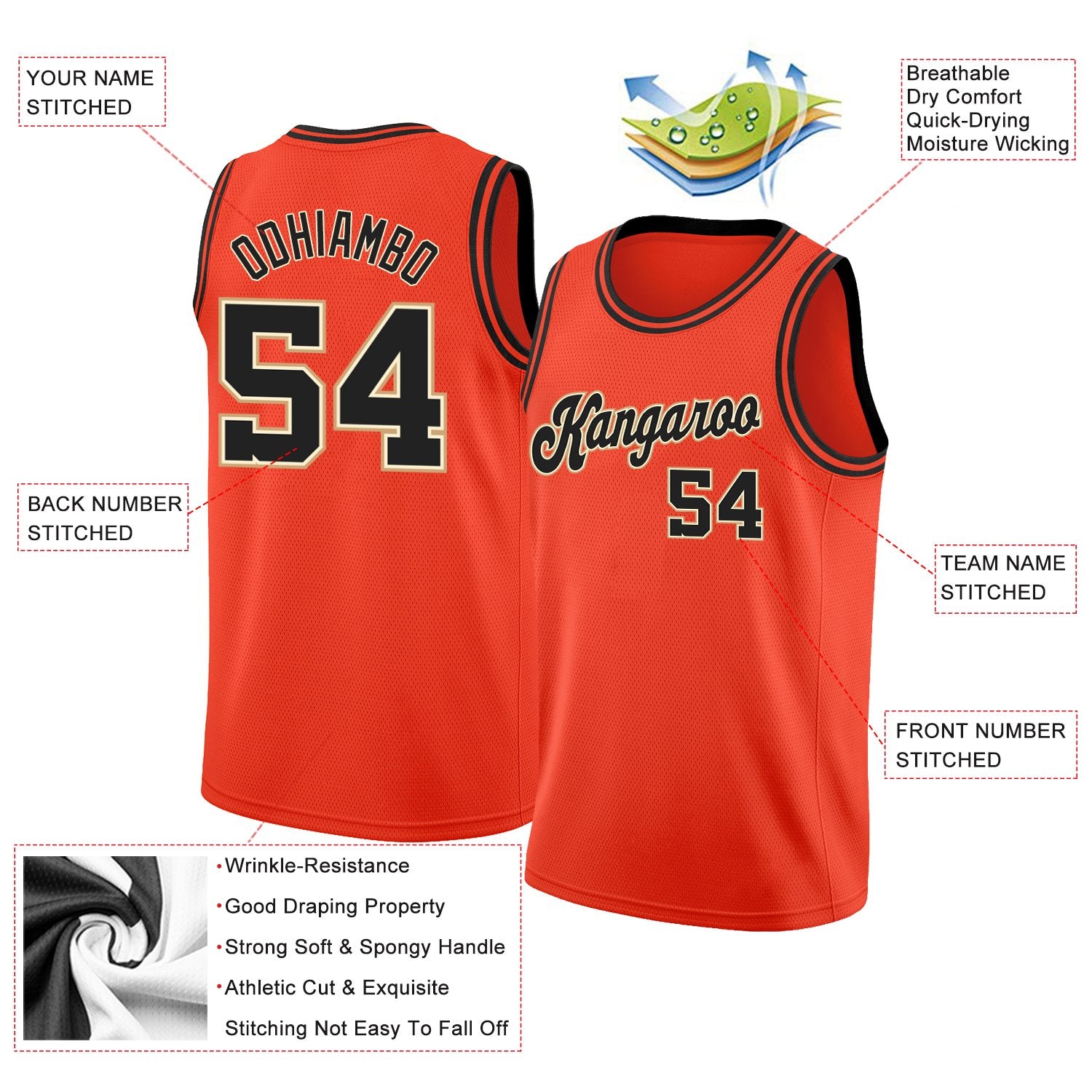 Custom Classic Tops Athletic Casual Basketball-Trikot