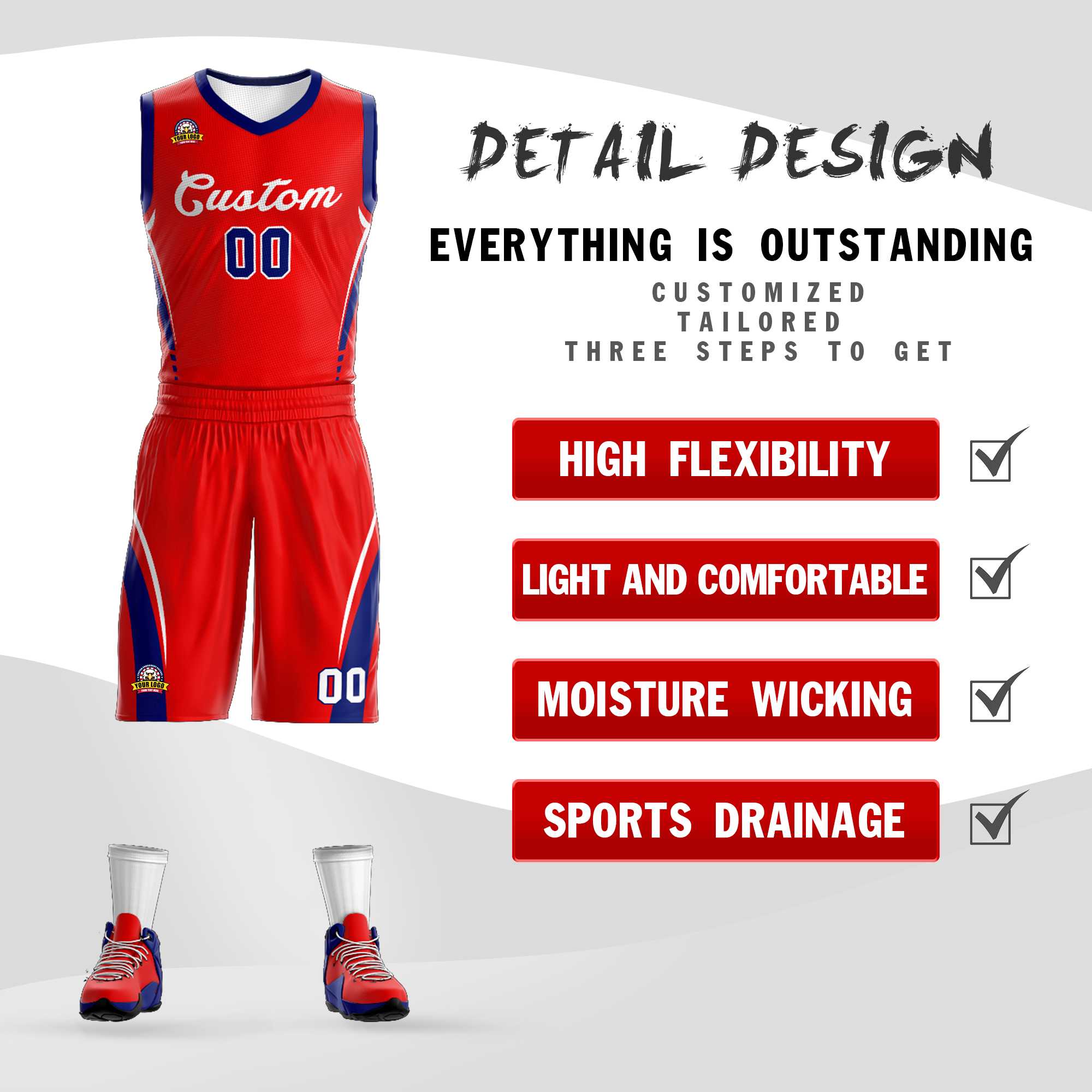 Custom Classic Sets Mesh-Basketballtrikot Custom Classic Sets Mesh-Basketballtrikot