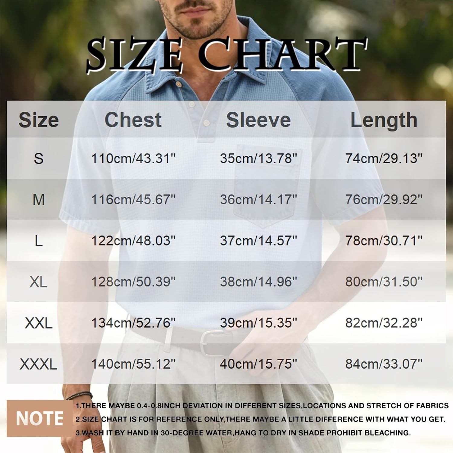Men's Color Block Denim Polo Shirt Pocket Khaki Men's Color Block Denim Polo Shirt Pocket Khaki