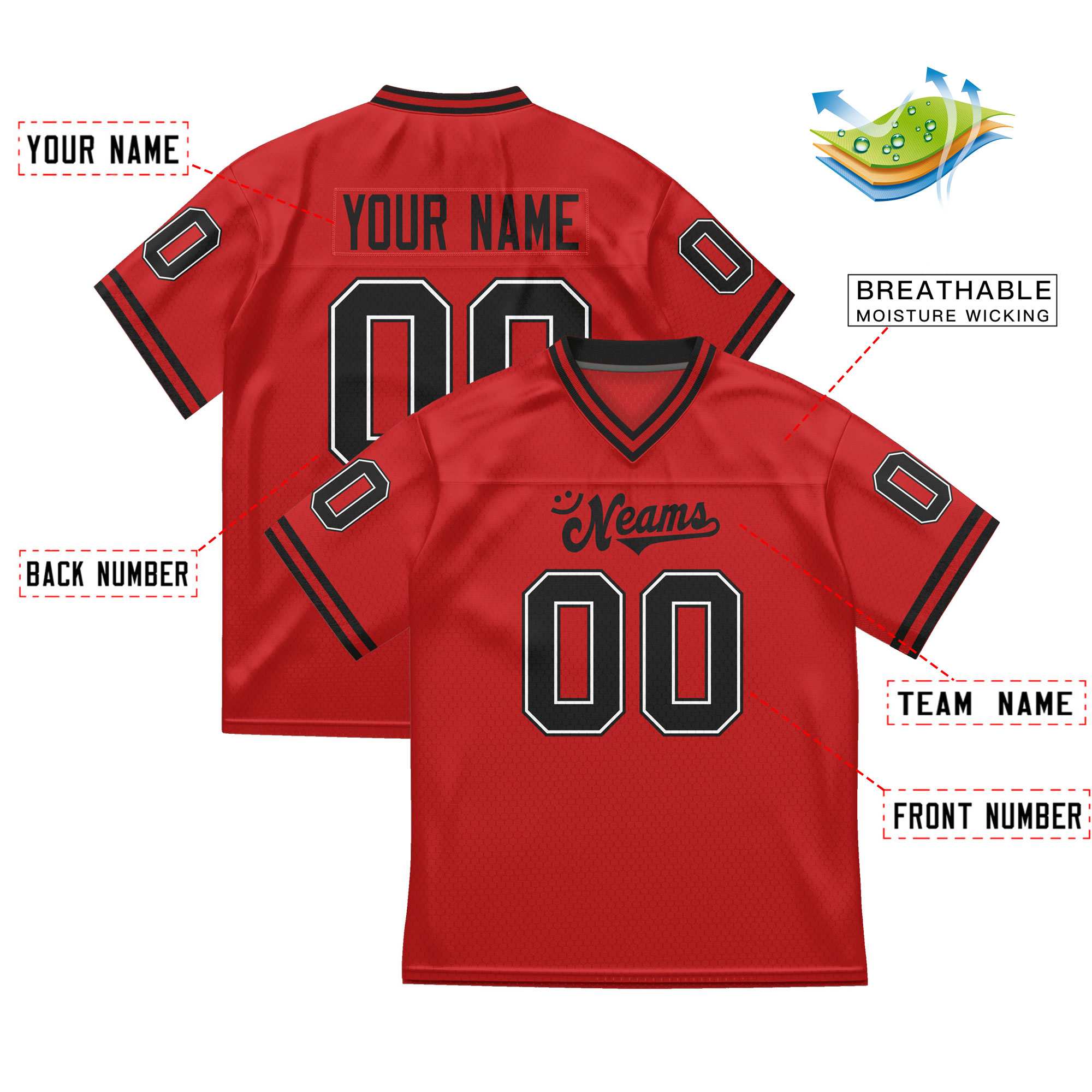 Benutzerdefiniertes Fußballtrikot, personalisierte Mannschaftssport-Übungsuniformen für Männer, Frauen, Jugendliche