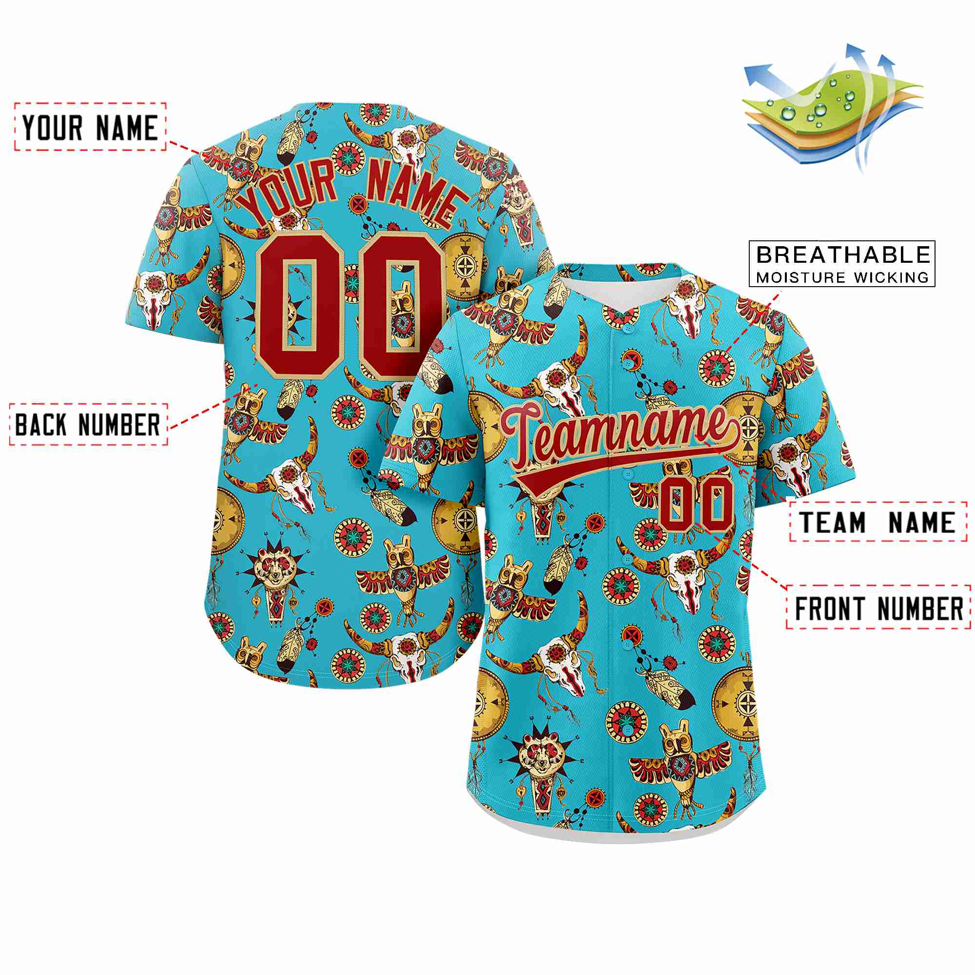 Benutzerdefiniertes 3D-Graffiti-Muster, personalisiertes Design, authentisches Baseball-Trikot
