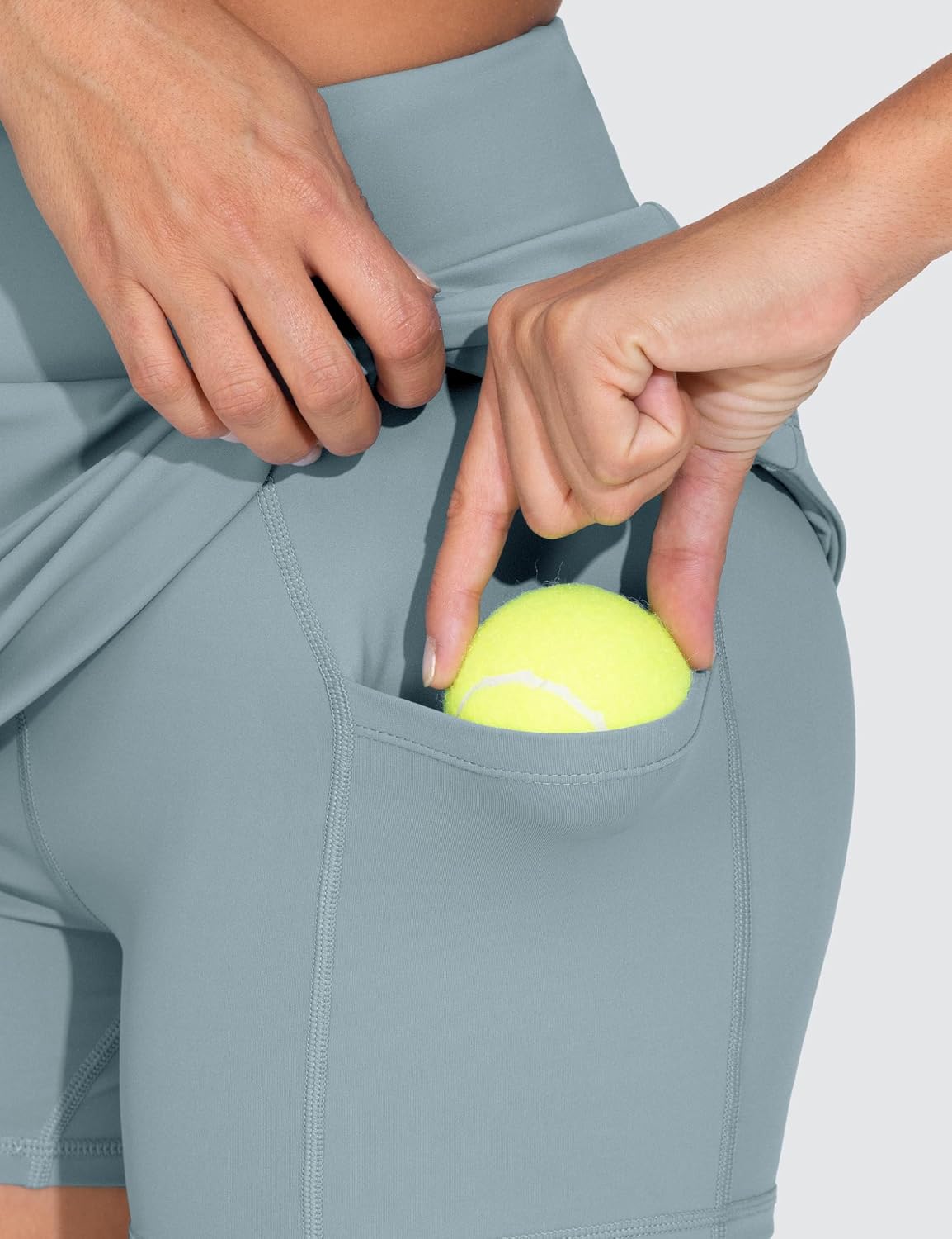 Women's High Waisted Golf Skorts Tennis Mini Athletic Active Skirts Built-in Shorts with 3 Pockets