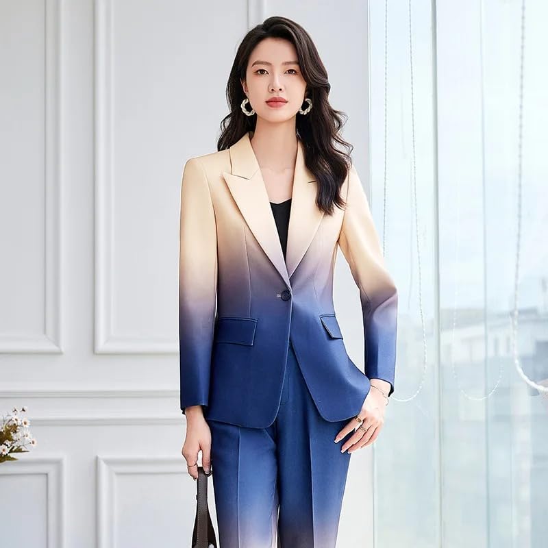 Women's Suit Printed Blazer Coats for Woman
