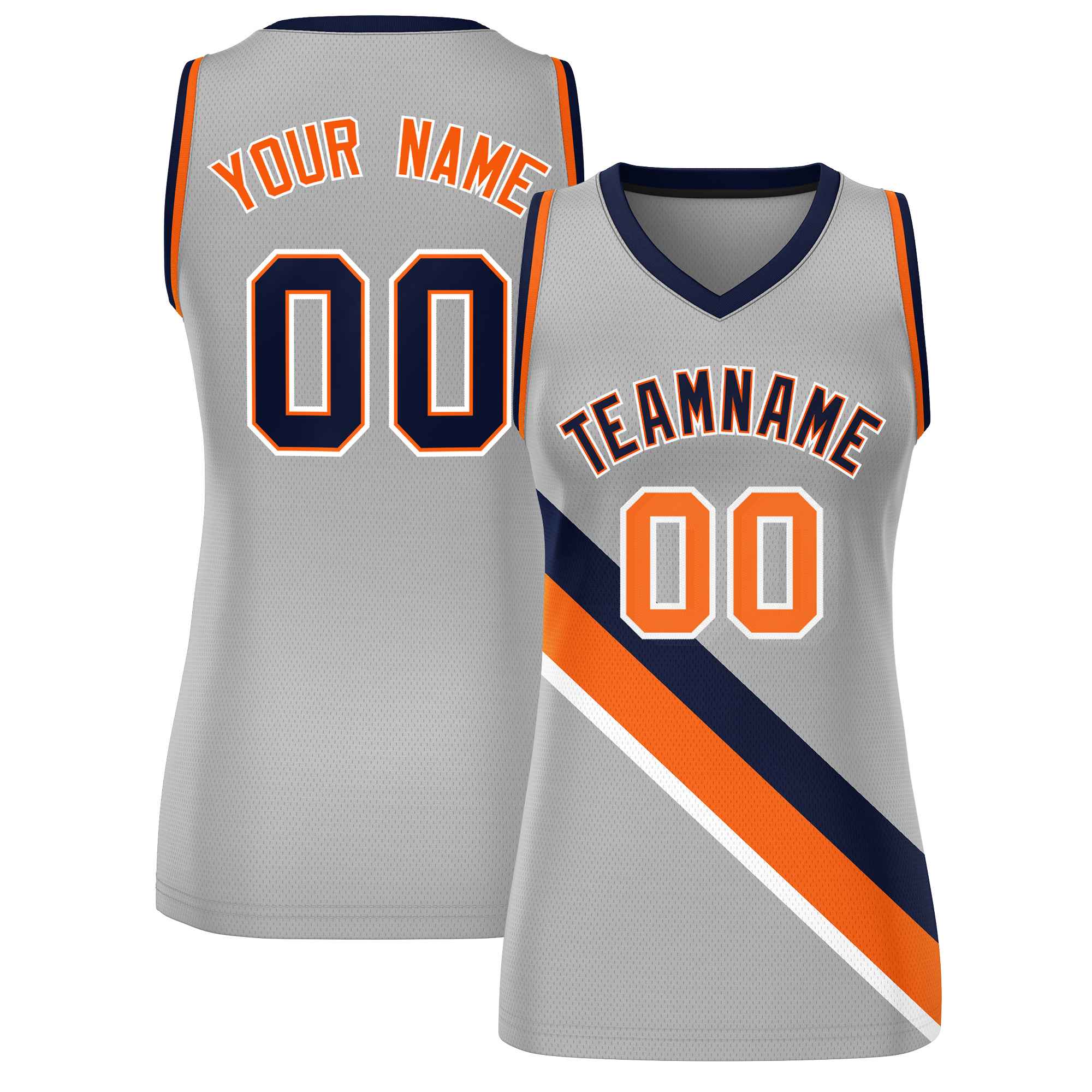 Benutzerdefiniertes dickes Slash Fashion Tops Mesh-Basketballtrikot für Frauen