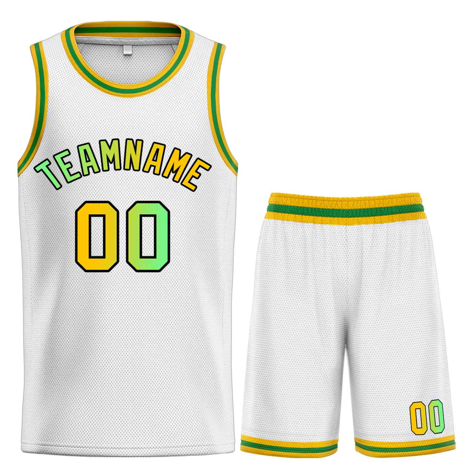 Custom Classic Sets gebogenes Basketballtrikot