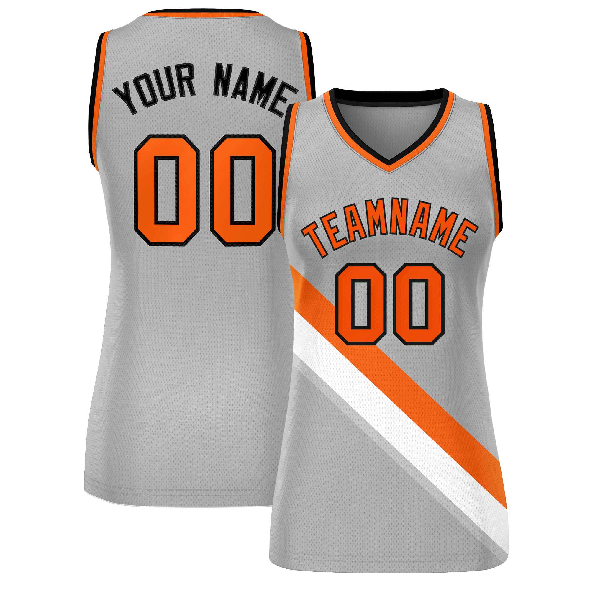 Benutzerdefiniertes dickes Slash Fashion Tops Mesh-Basketballtrikot für Frauen