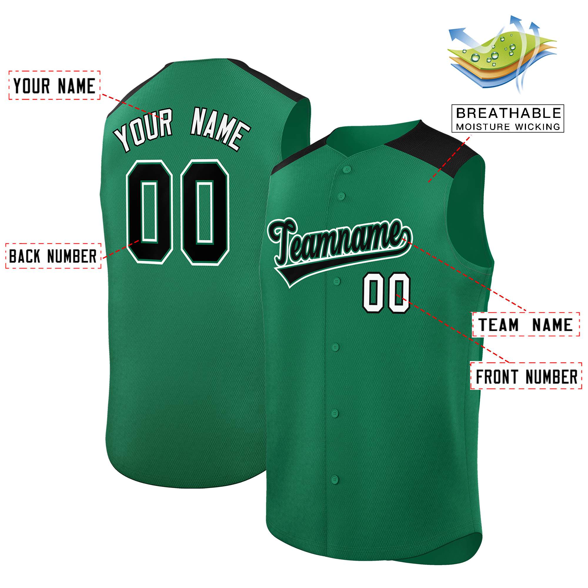 Benutzerdefinierte personalisierte klassische authentische ärmellose Baseball-Trikot Benutzerdefinierte personalisierte klassische authentische ärmellose Baseball-Trikot