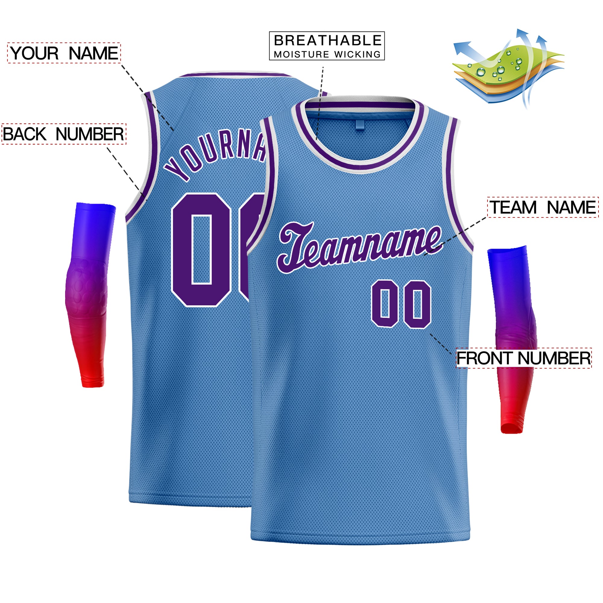 Custom Classic Tops Athletic Casual Basketball-Trikot