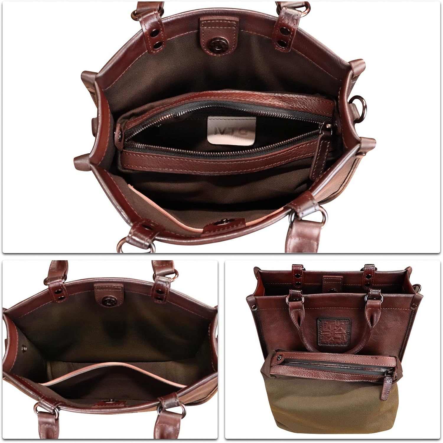 Women's Vintage Genuine Leather Tote Satchel Women's Vintage Genuine Leather Tote Satchel