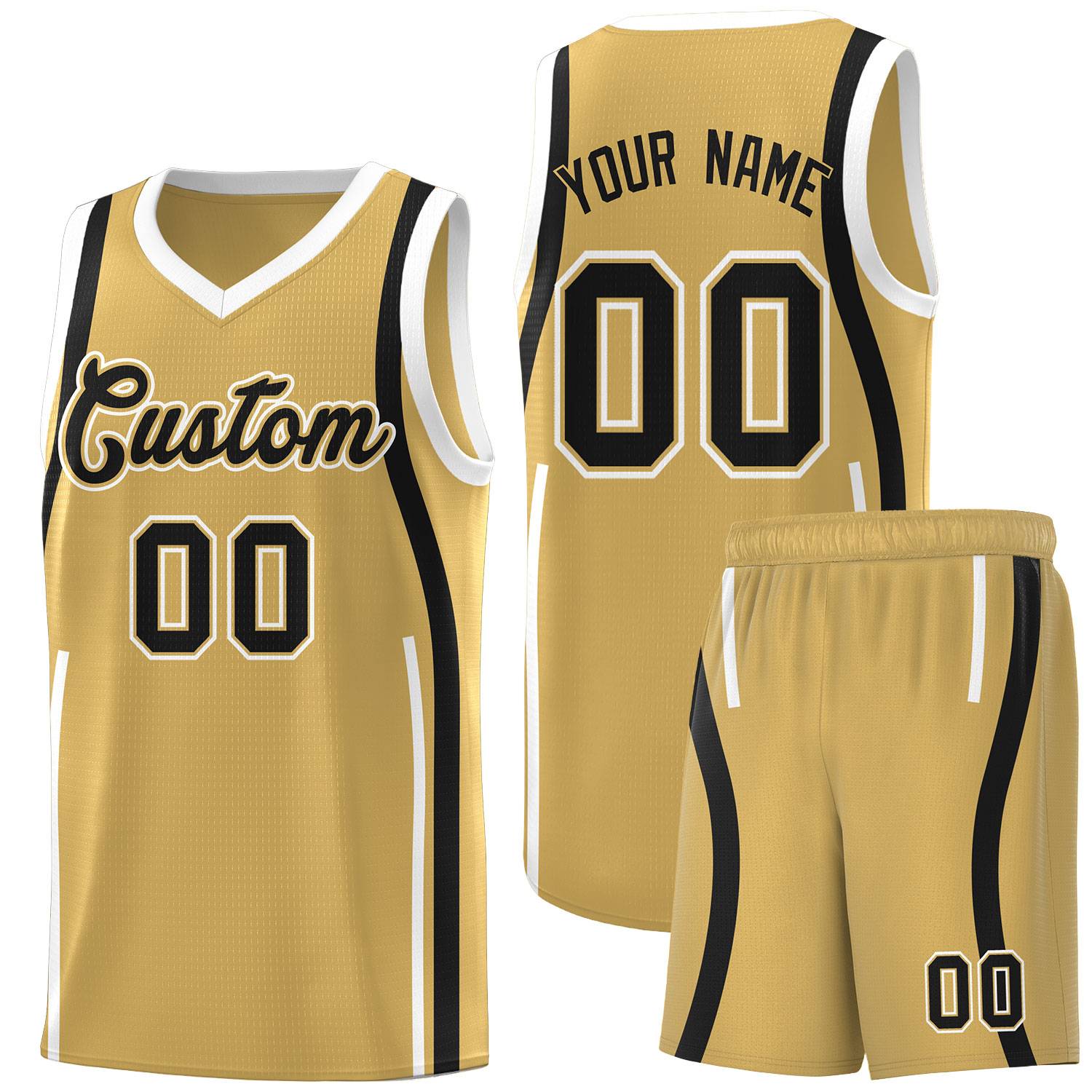 Benutzerdefinierte Basketball-Kits mit Bandmuster