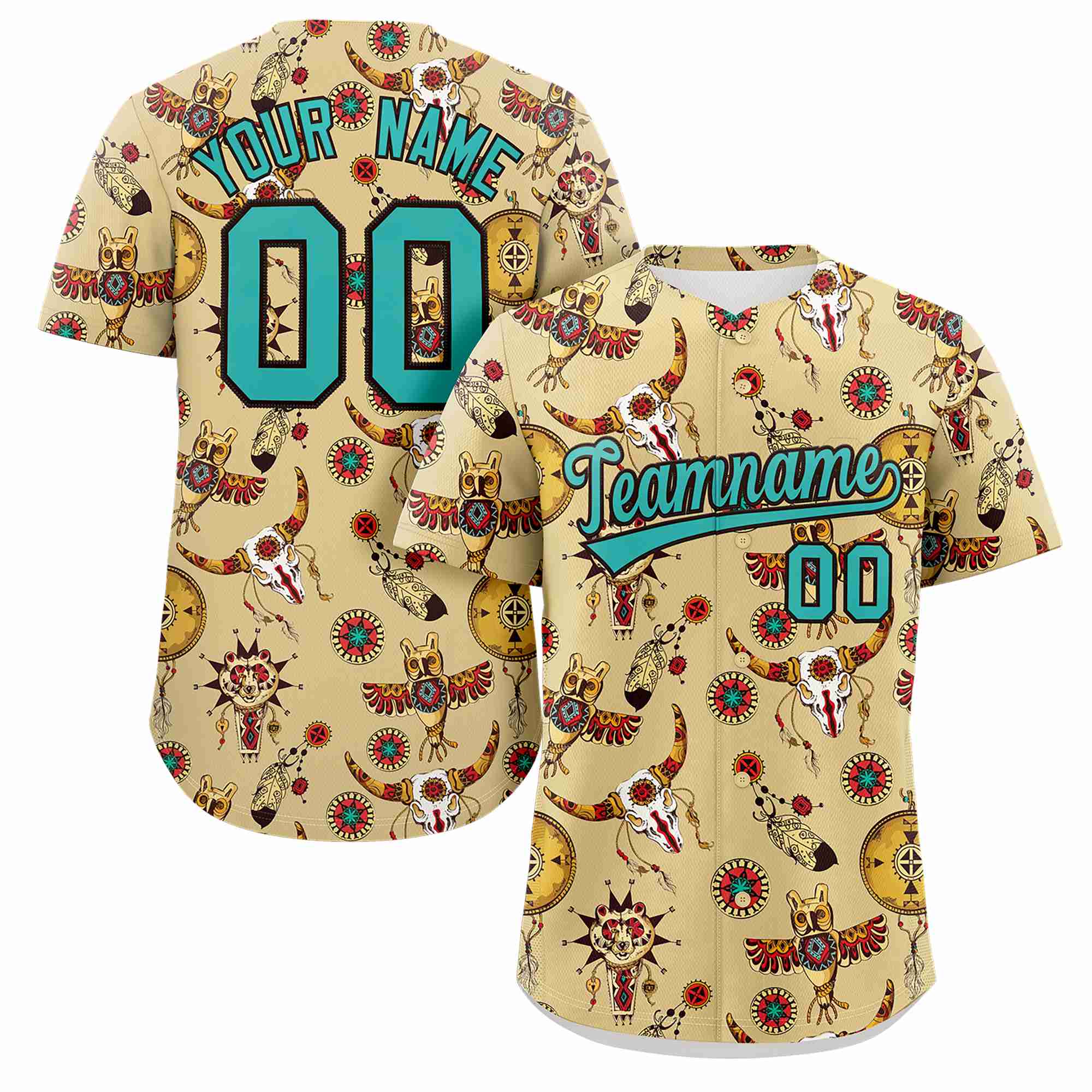 Benutzerdefiniertes 3D-Graffiti-Muster, personalisiertes Design, authentisches Baseball-Trikot