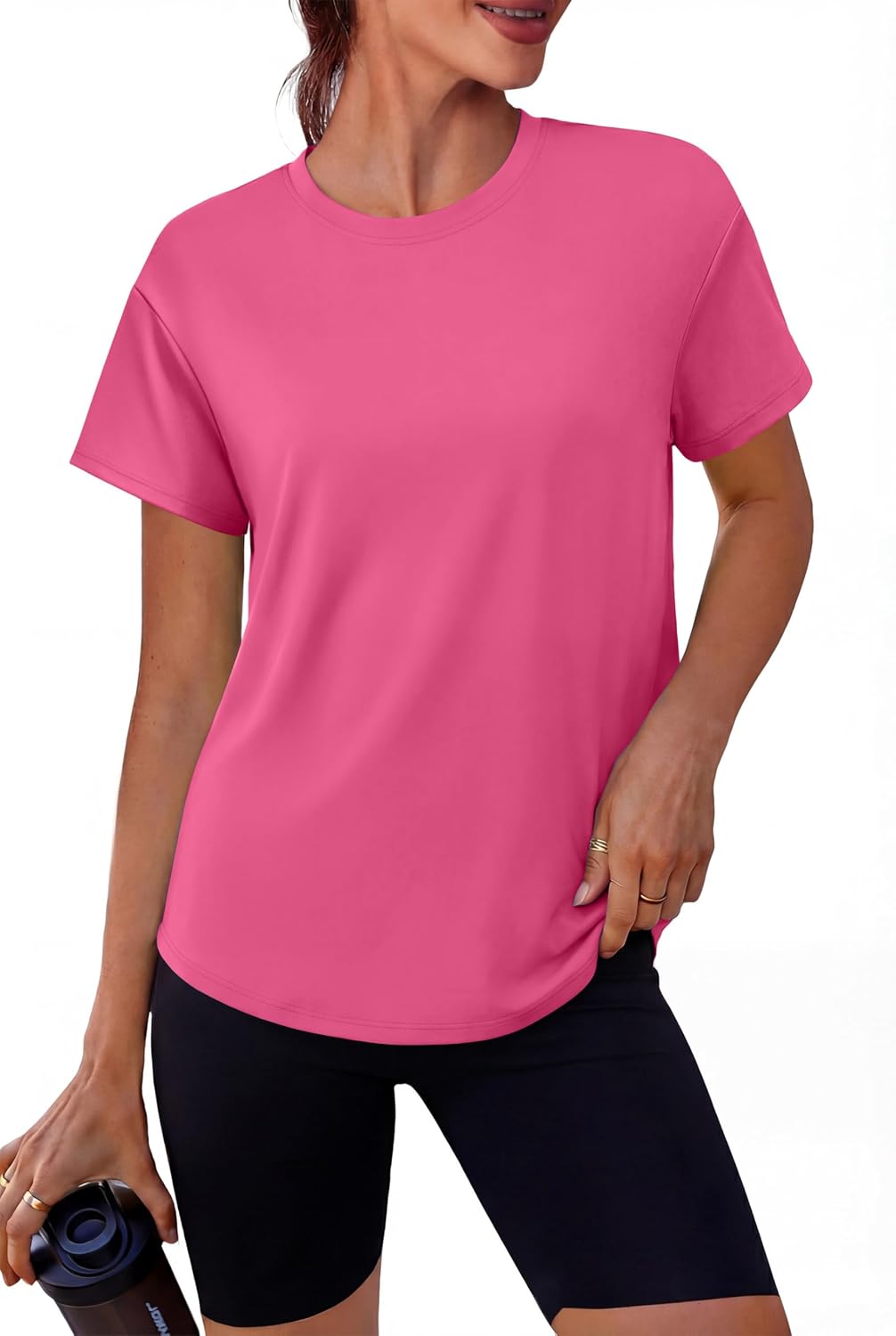 Workout Tops for Women Short Sleeve T-Shirts Loose Fit Athletic Fitness Clothing Gym Running Yoga Summer Tops