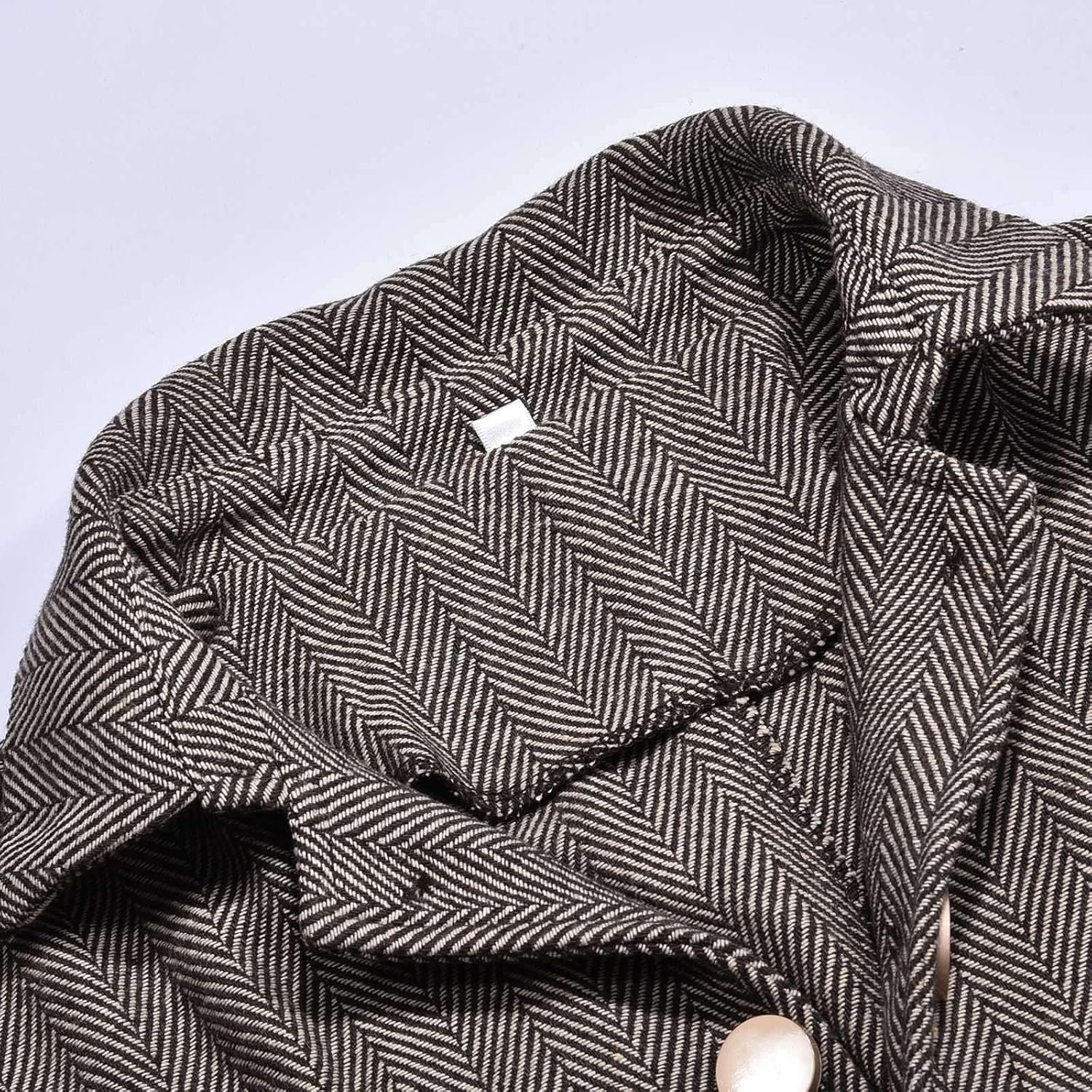 Womens Business Blazer Jackets Ruffle Hem Lapel Collar Office Work Suit Jacket Button Casual Open Front Cardigan Coat