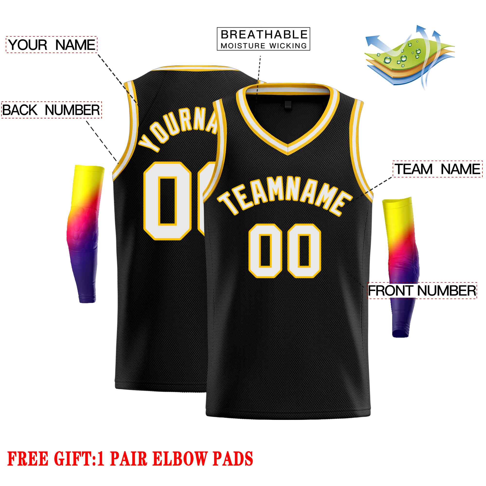 Custom Classic Tops Herren-Freizeit-Basketballtrikot