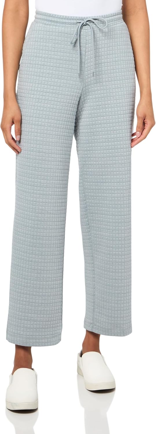 Drawstring Elastic Waist Pull On Lounge Ankle Pant