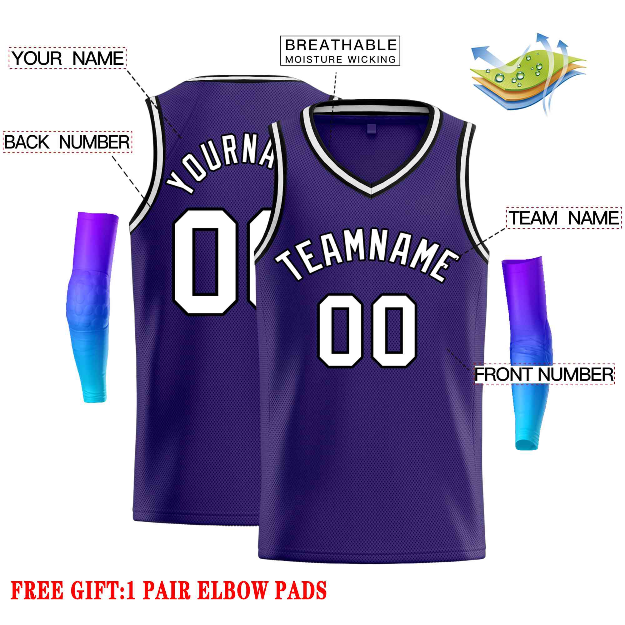 Custom Classic Tops Herren-Freizeit-Basketballtrikot