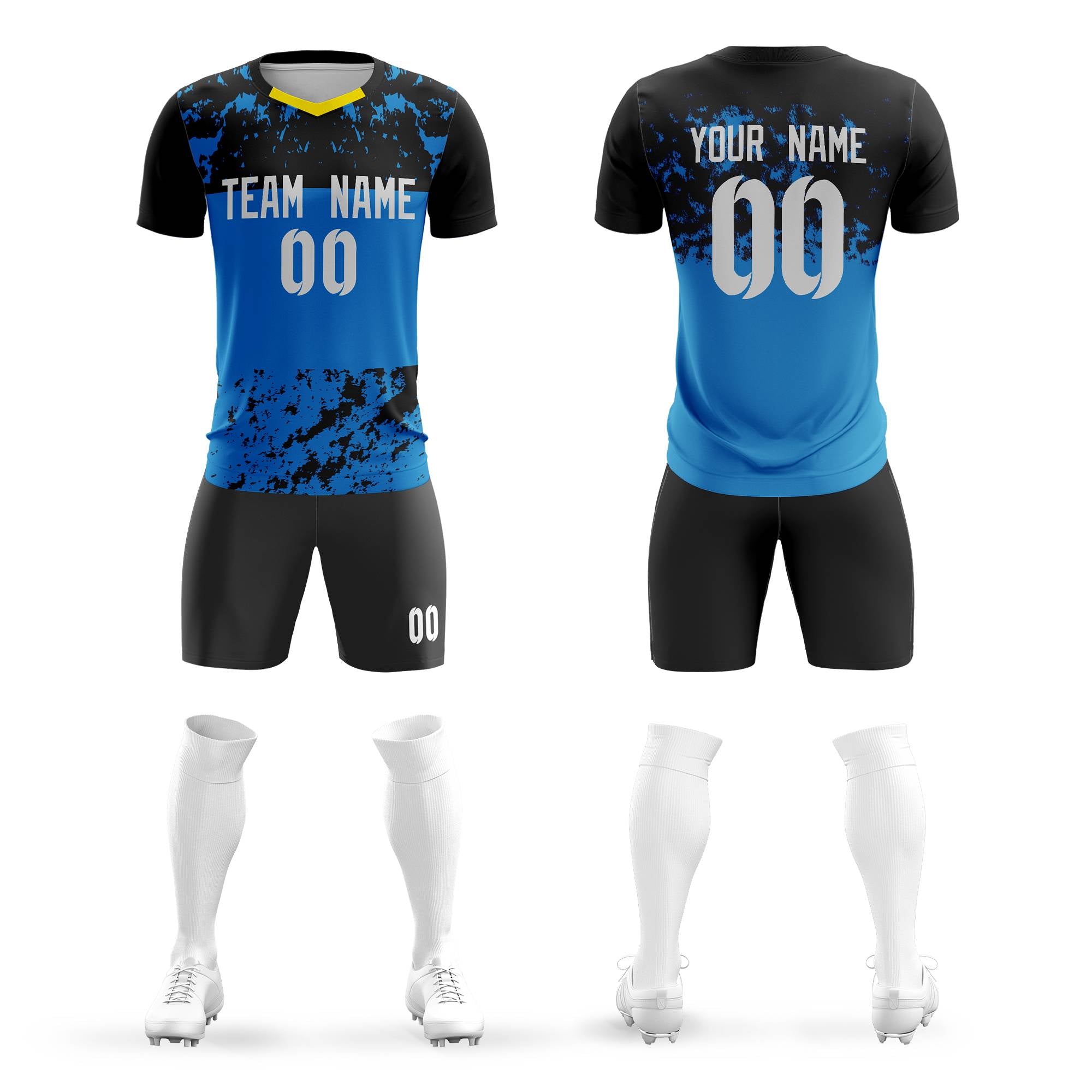 Benutzerdefinierte atmungsaktive Sport-Fußball-Sets-Trikot