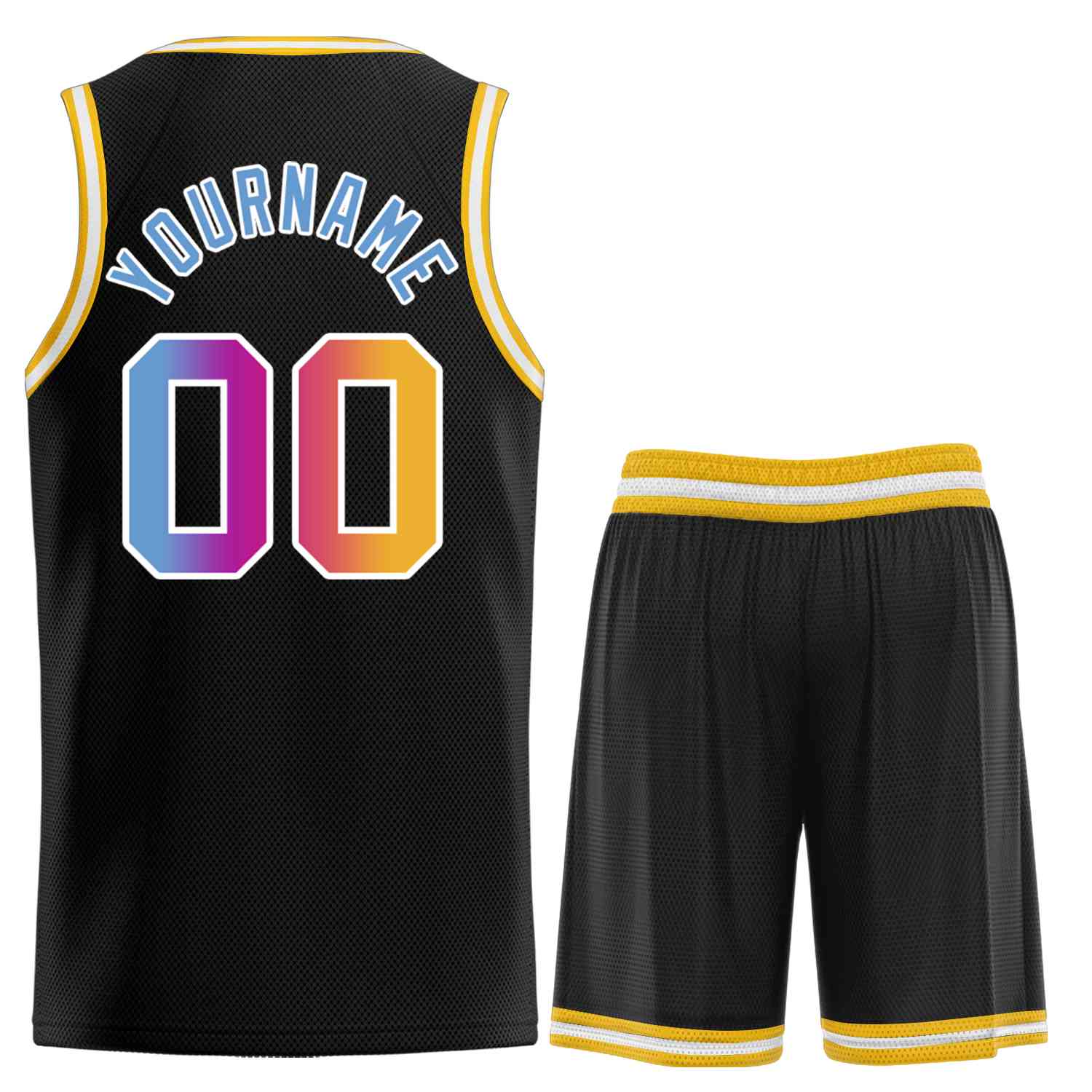 Custom Classic Sets gebogenes Basketballtrikot