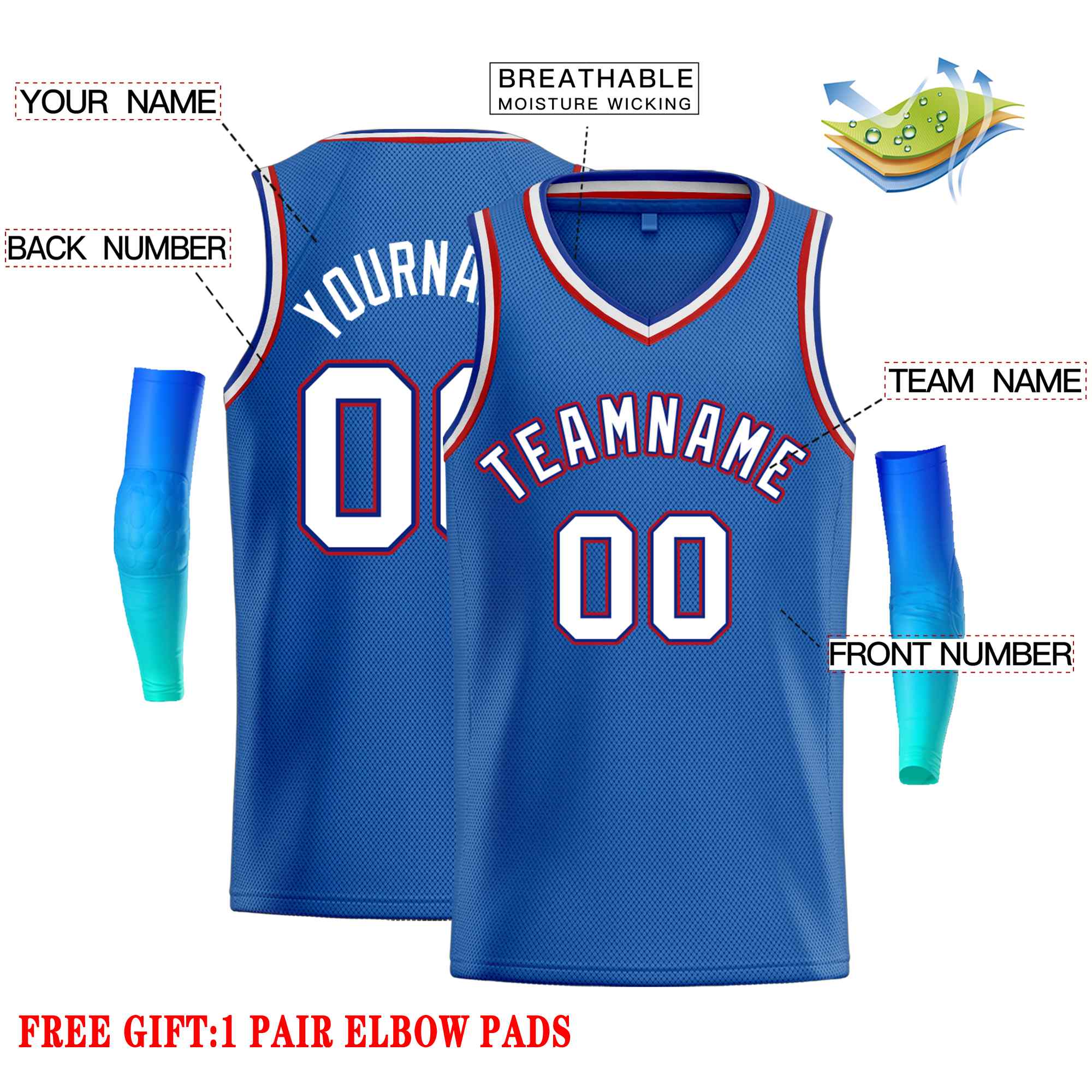 Custom Classic Tops Herren-Freizeit-Basketballtrikot