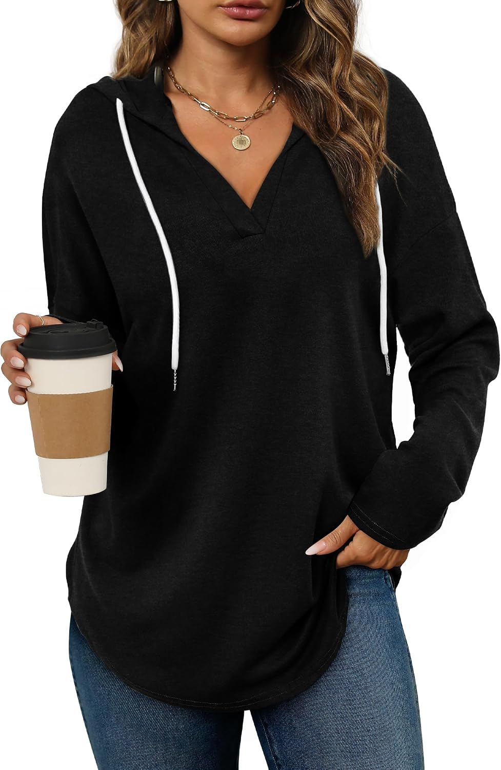 Womens Fashion Tops Hoodies for Women Pullover Oversized Sweatshirts Long SLeeve Shirts Fit