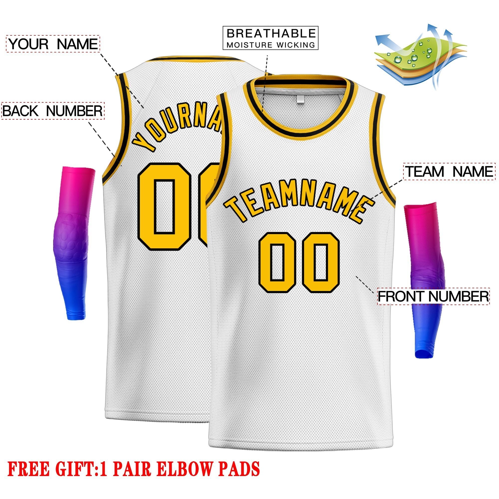 Custom Classic Tops Herren-Freizeit-Basketballtrikot
