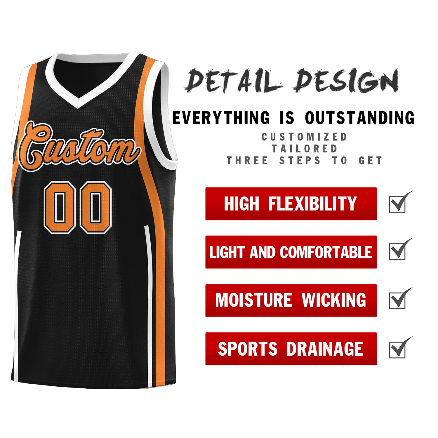 Benutzerdefinierte Basketball-Kits mit Bandmuster