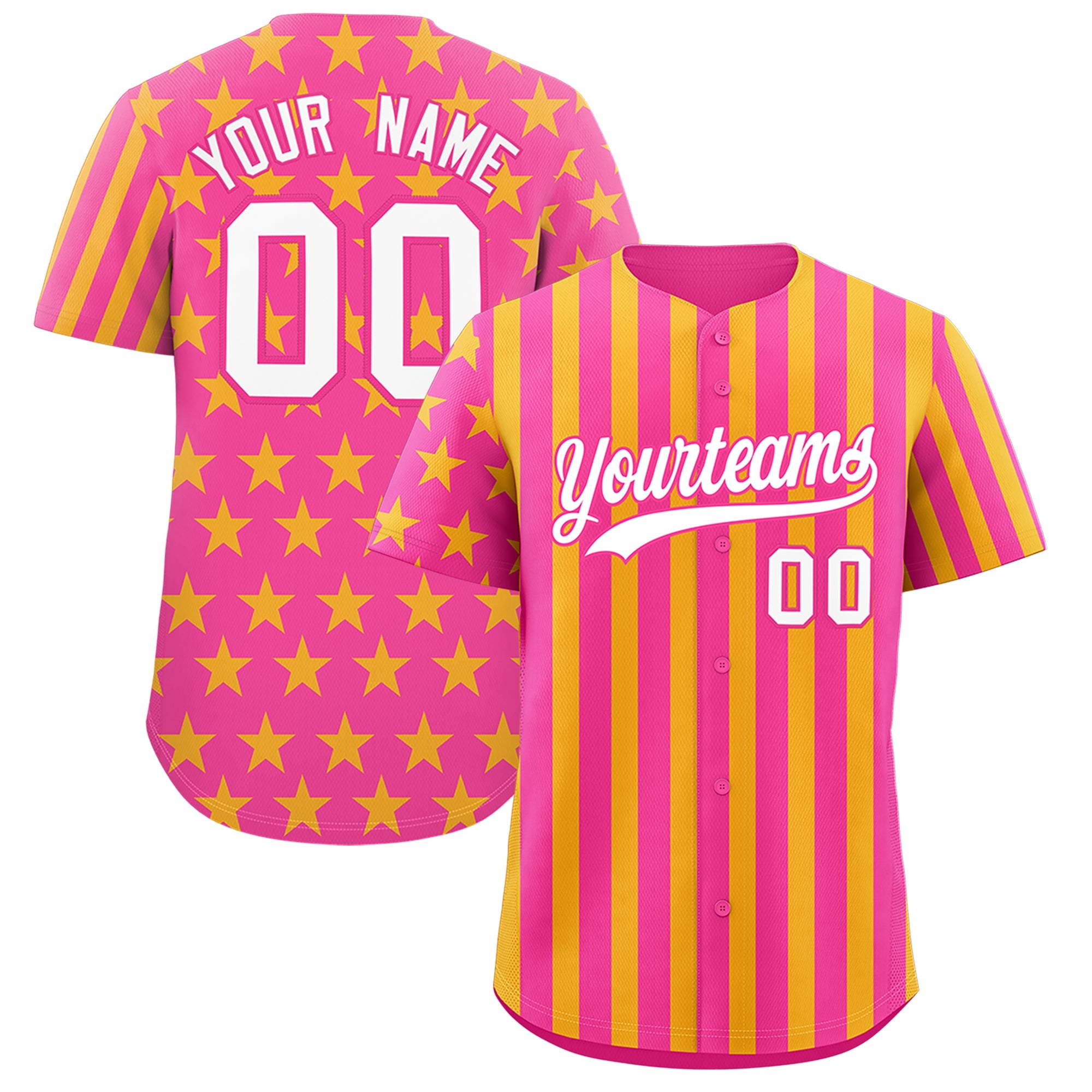 Benutzerdefiniertes Graffiti-Muster-Baseball-Trikot mit amerikanischer Flagge