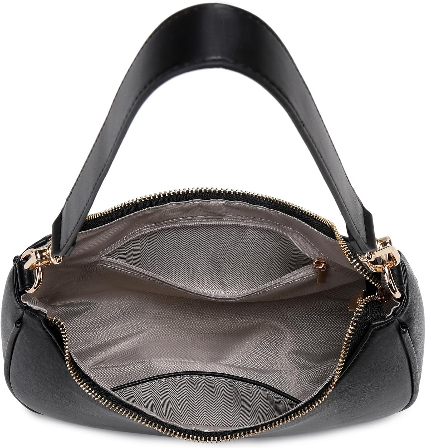 Women's Crescent Moon Hobo Bag Black Shoulder Purse Women's Crescent Moon Hobo Bag Black Shoulder Purse